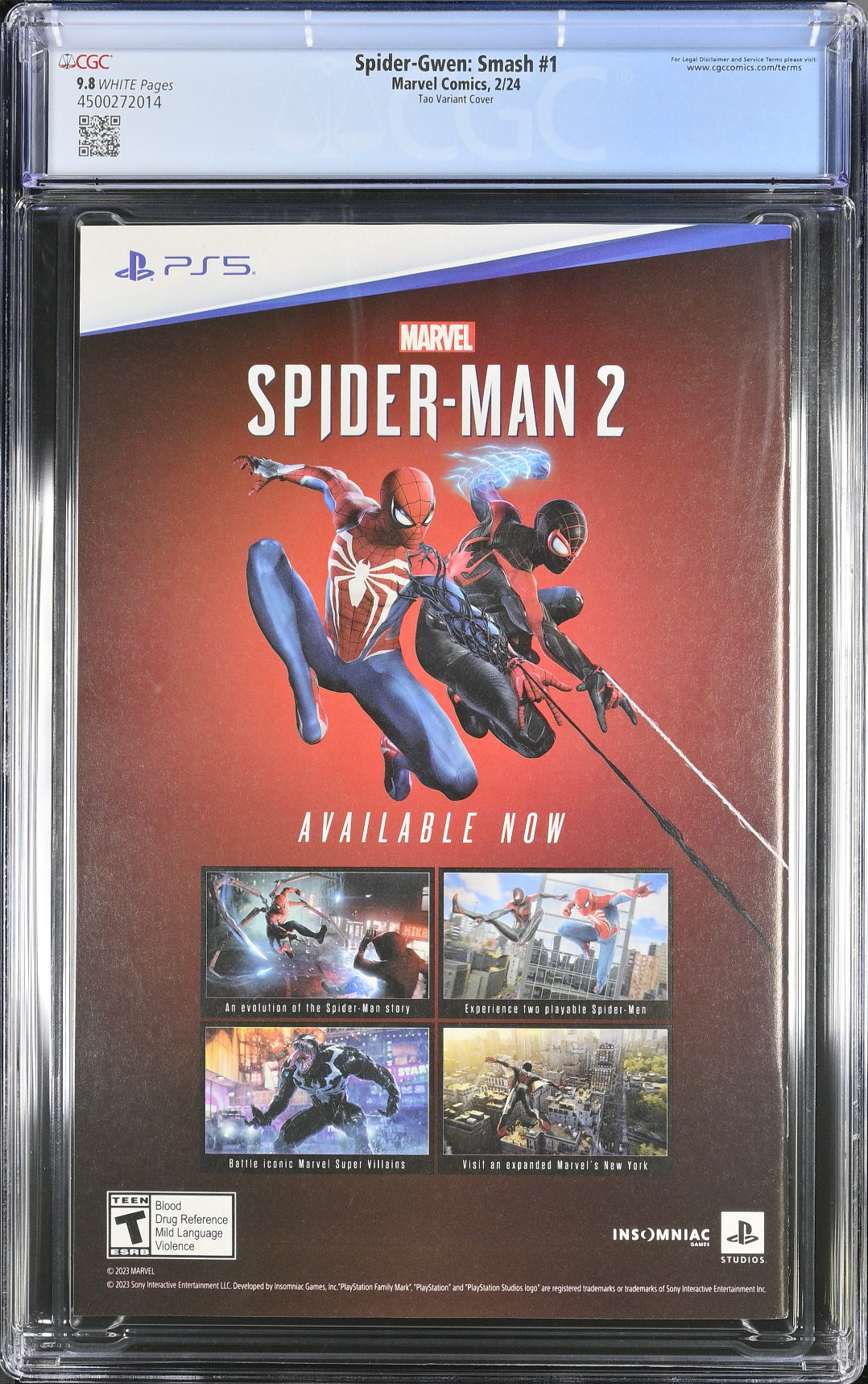 Spider-Gwen: Smash #1 Tao Variant CGC 9.8
