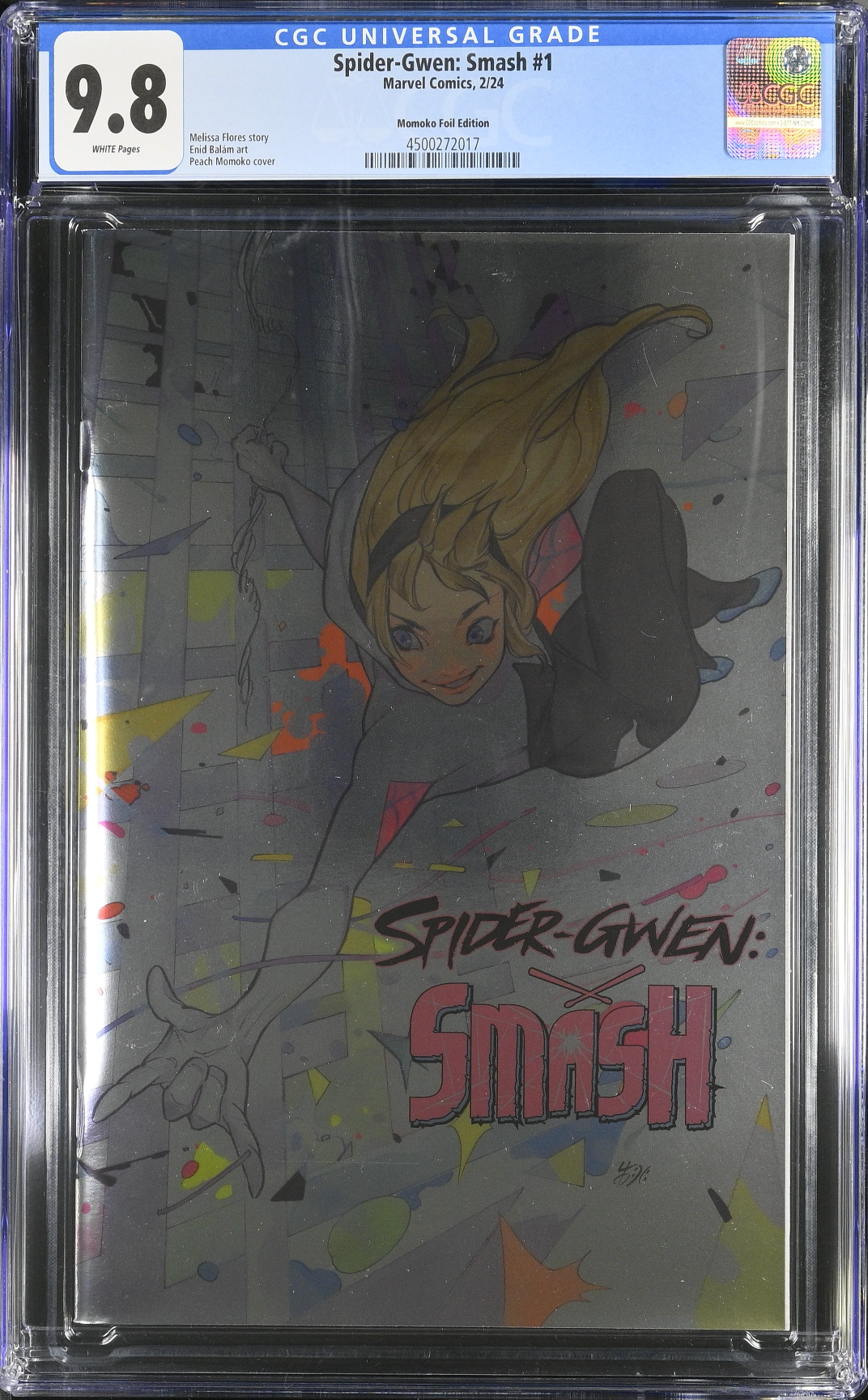 Spider-Gwen: Smash #1 Momoko Foil Variant CGC 9.8
