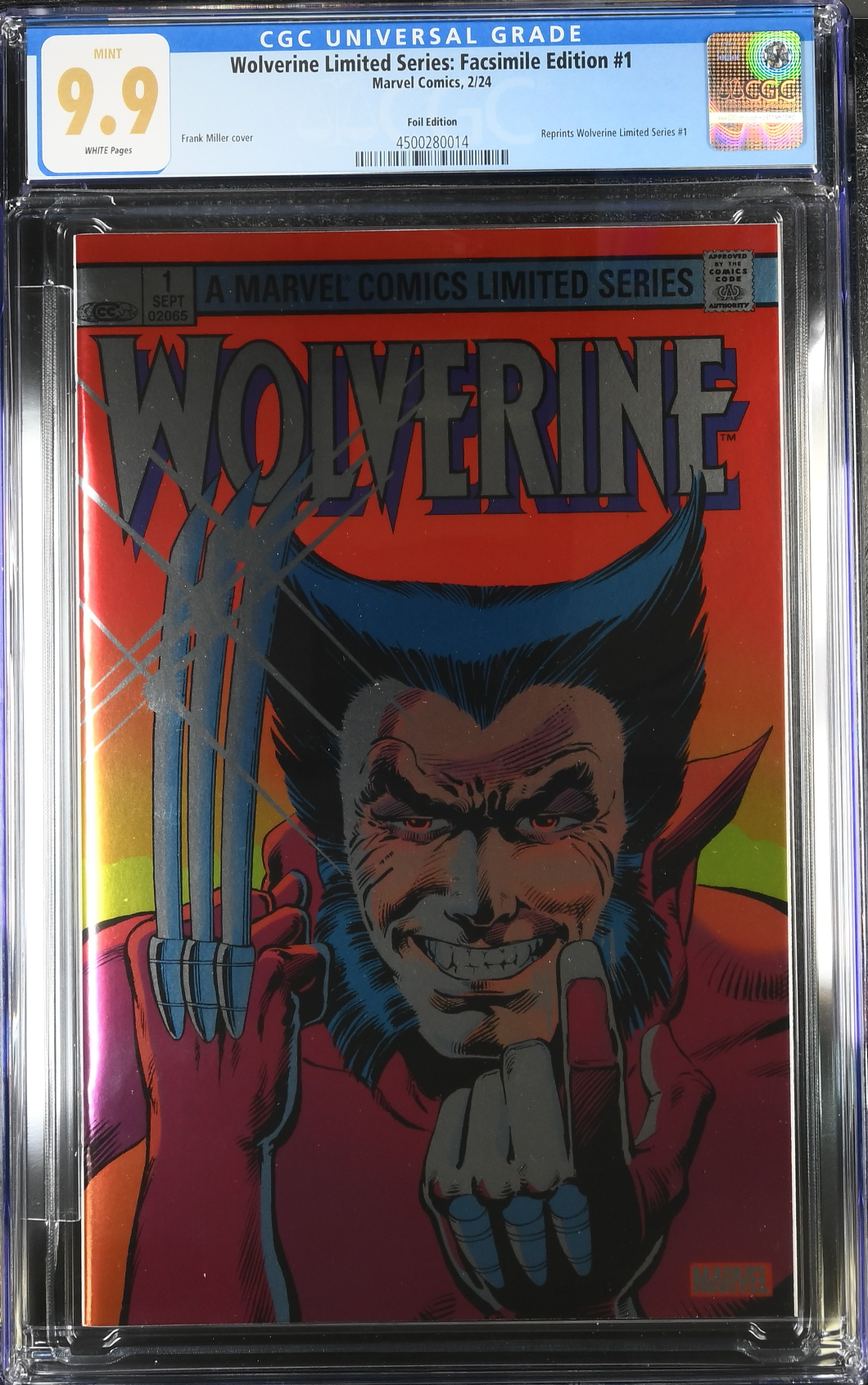 Wolverine #1 Facsimile Foil Edition CGC 9.9