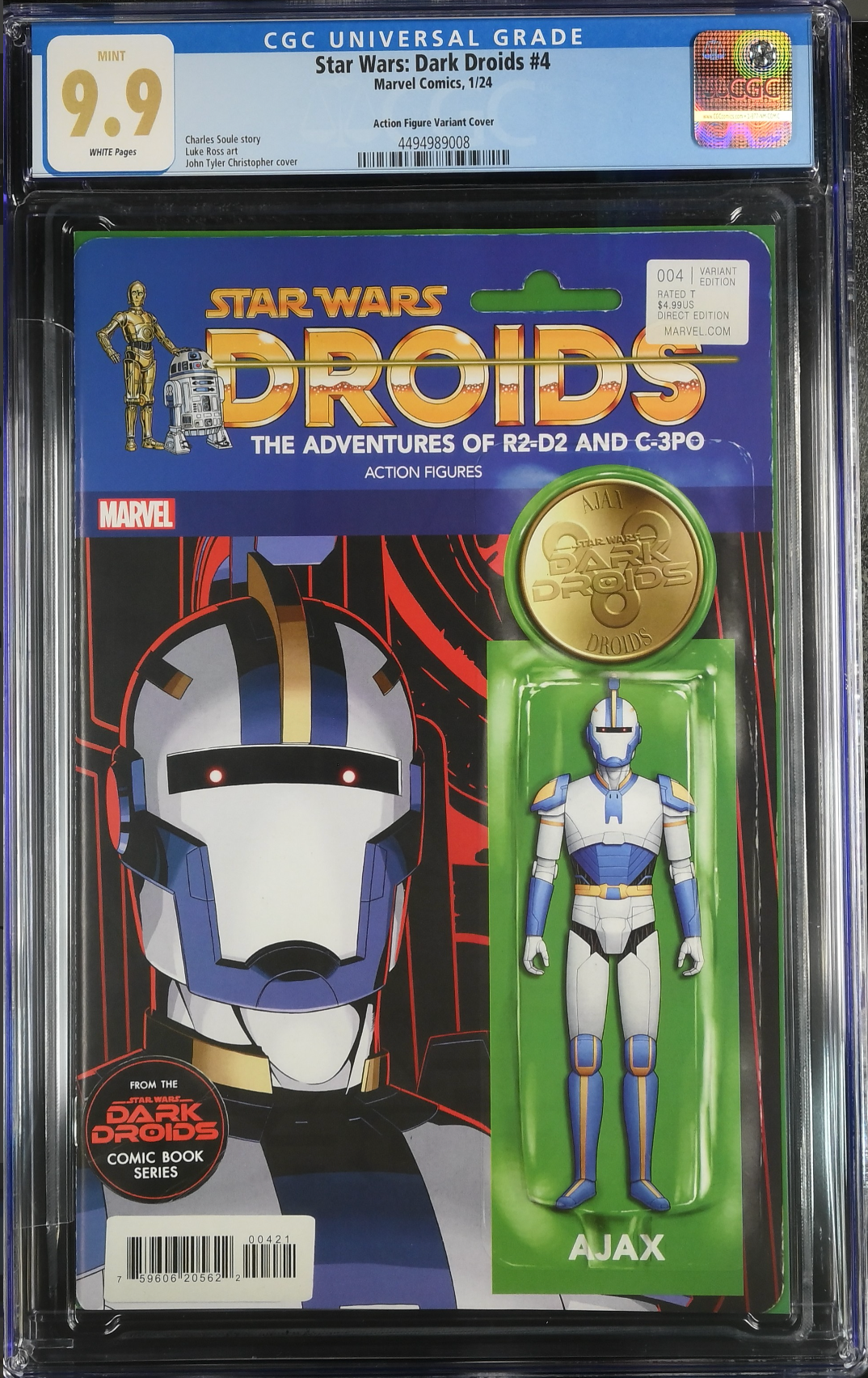 Star Wars: Dark Droids #4 Action Figure Variant CGC 9.9