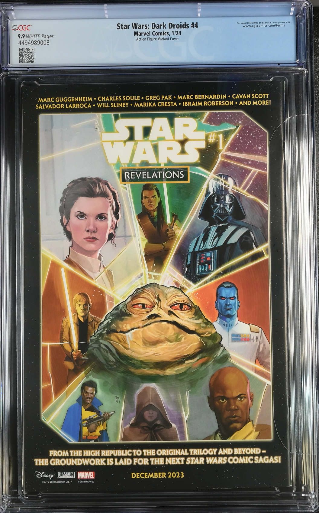 Star Wars: Dark Droids #4 Action Figure Variant CGC 9.9