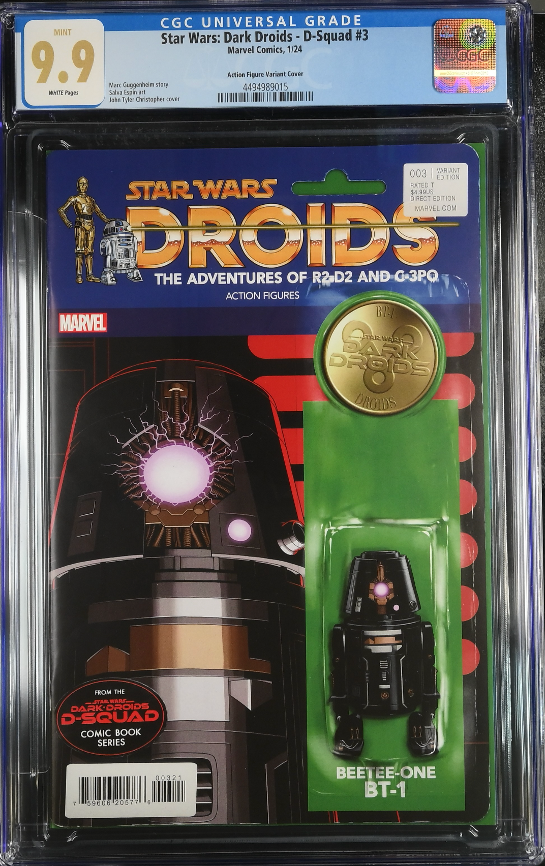 Star Wars: Dark Droids - D-Squad #3 Action Figure Variant CGC 9.9