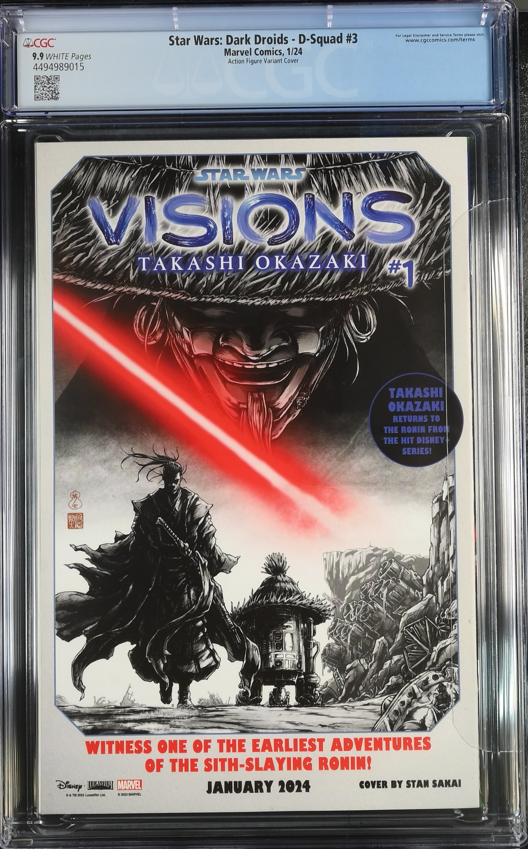 Star Wars: Dark Droids - D-Squad #3 Action Figure Variant CGC 9.9