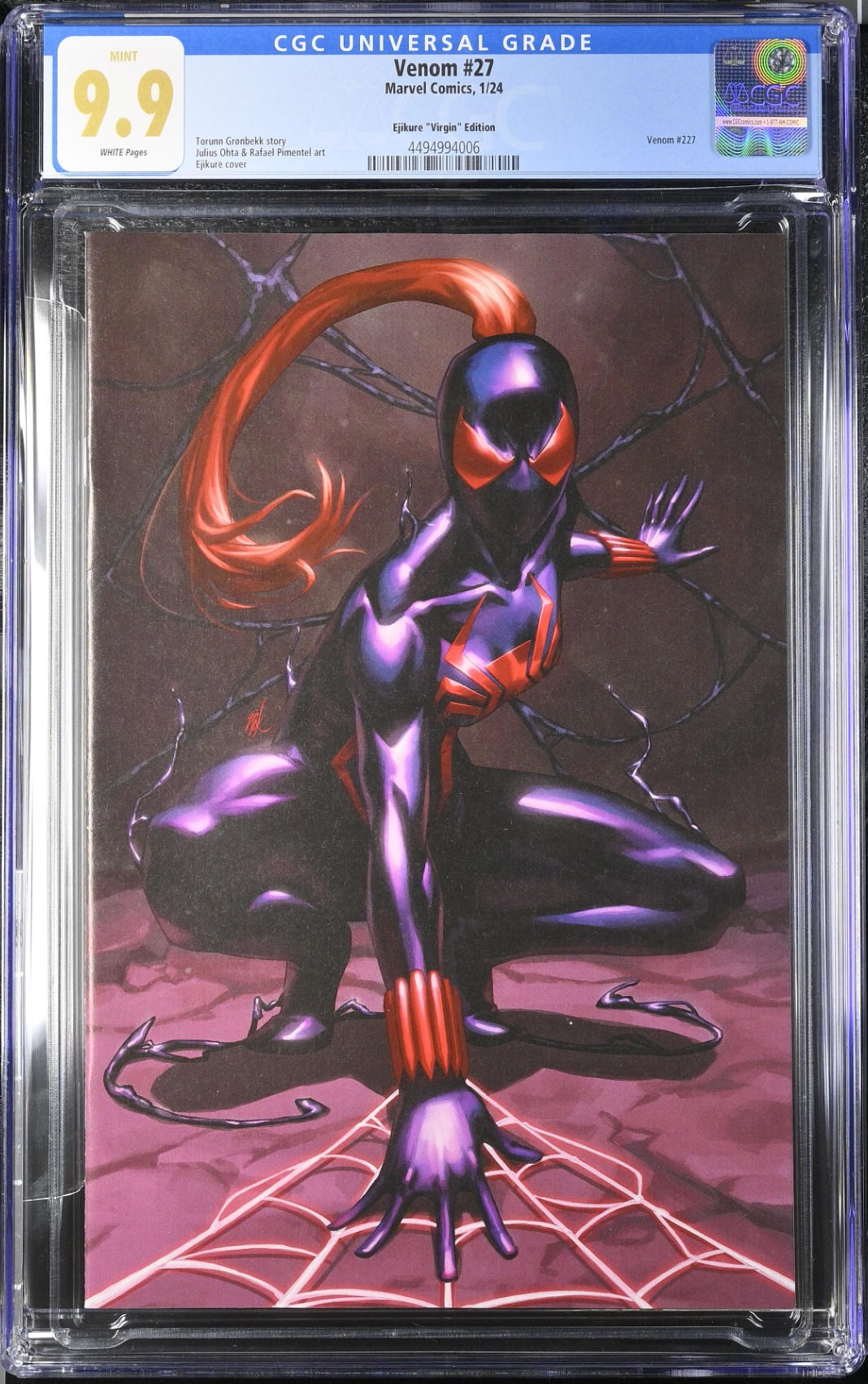 Venom #27 Ejikure 1:50 Virgin Retailer Incentive Variant CGC 9.9