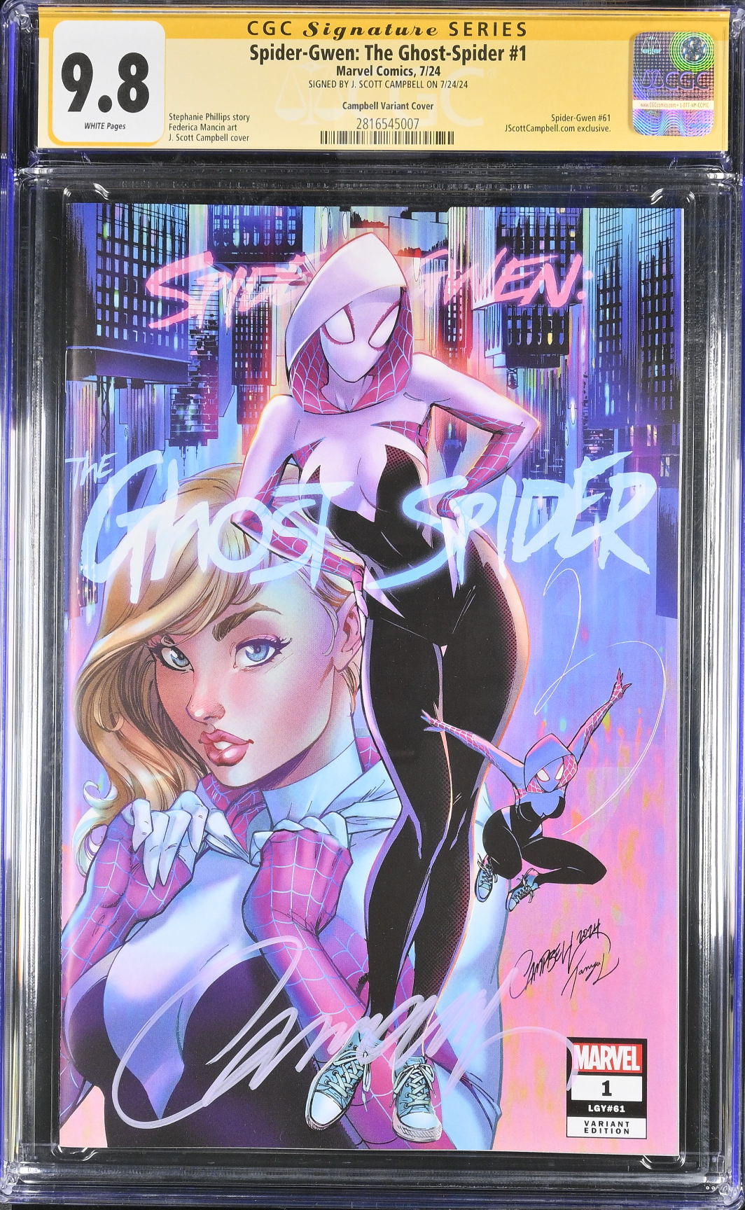 Spider-Gwen: The Ghost Spider #1 J. Scott Campbell Exclusive A CGC 9.8 SS
