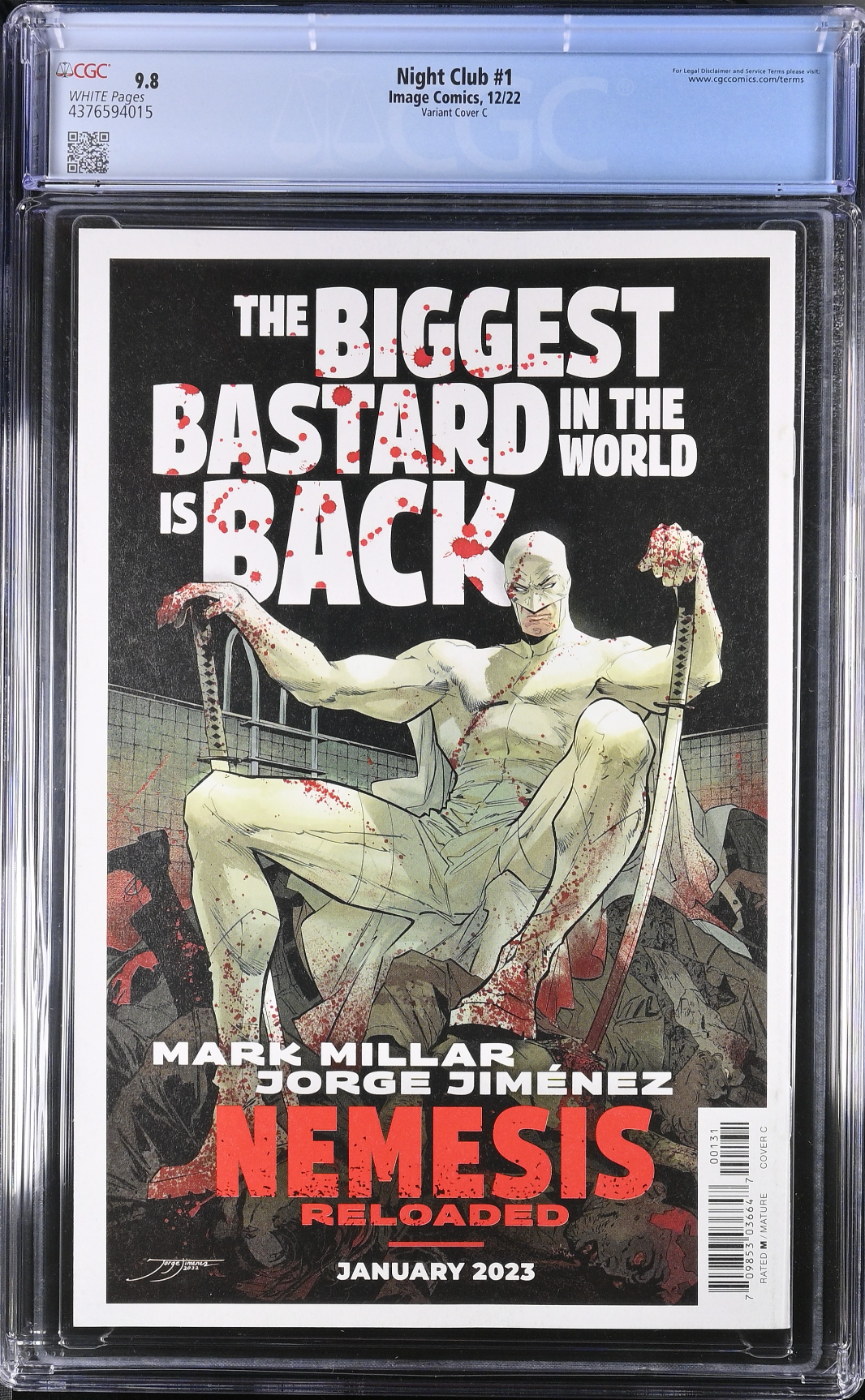 Night Club #1 Capullo Variant CGC 9.8