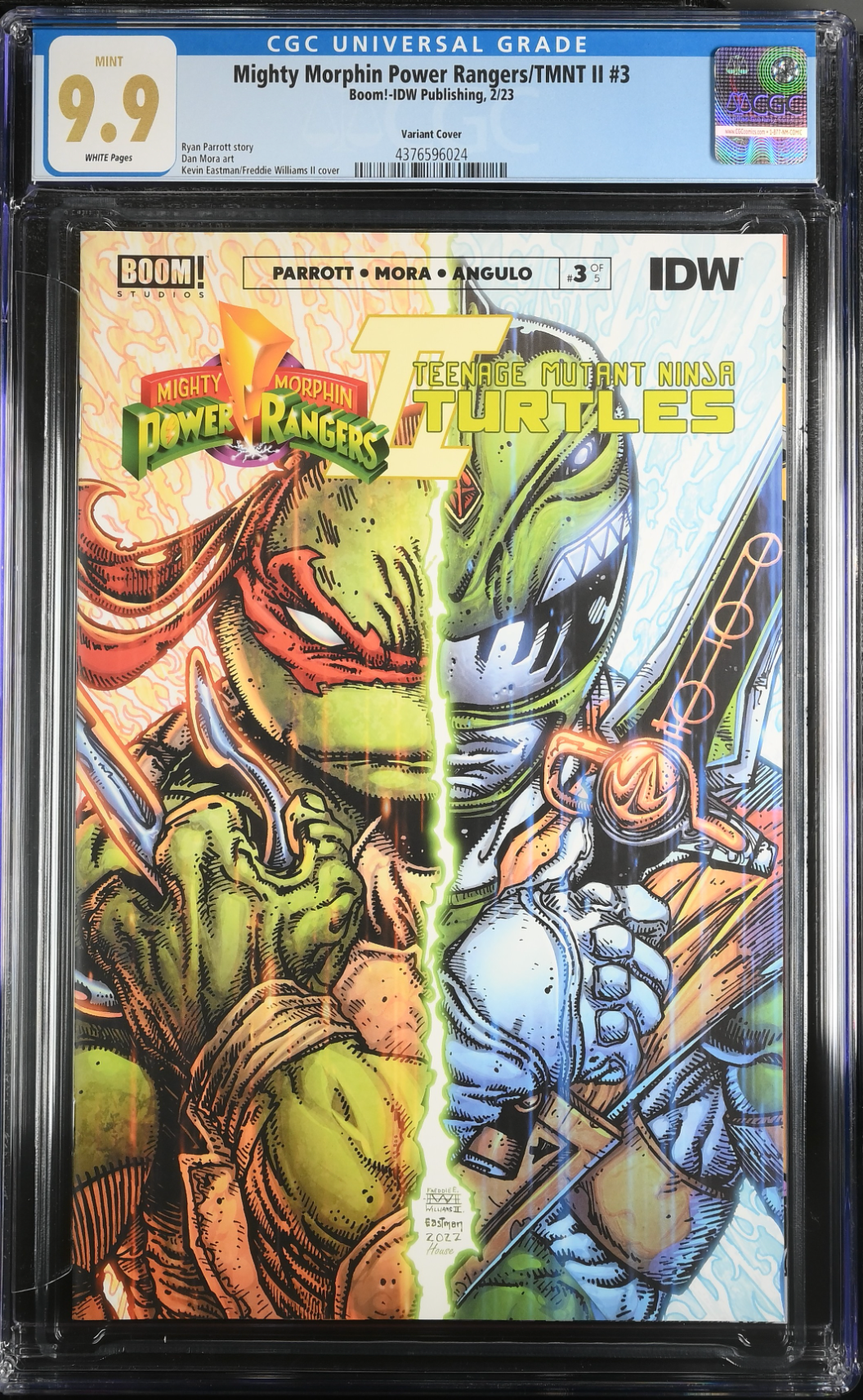 Mighty Morphin Power Rangers/Teenage Mutant Ninja Turtles #3 Eastman Variant CGC 9.9