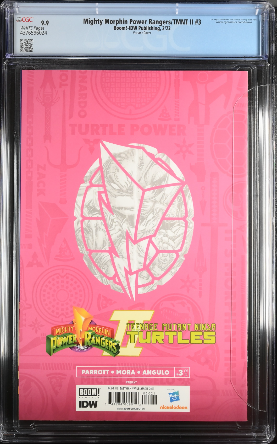 Mighty Morphin Power Rangers/Teenage Mutant Ninja Turtles #3 Eastman Variant CGC 9.9