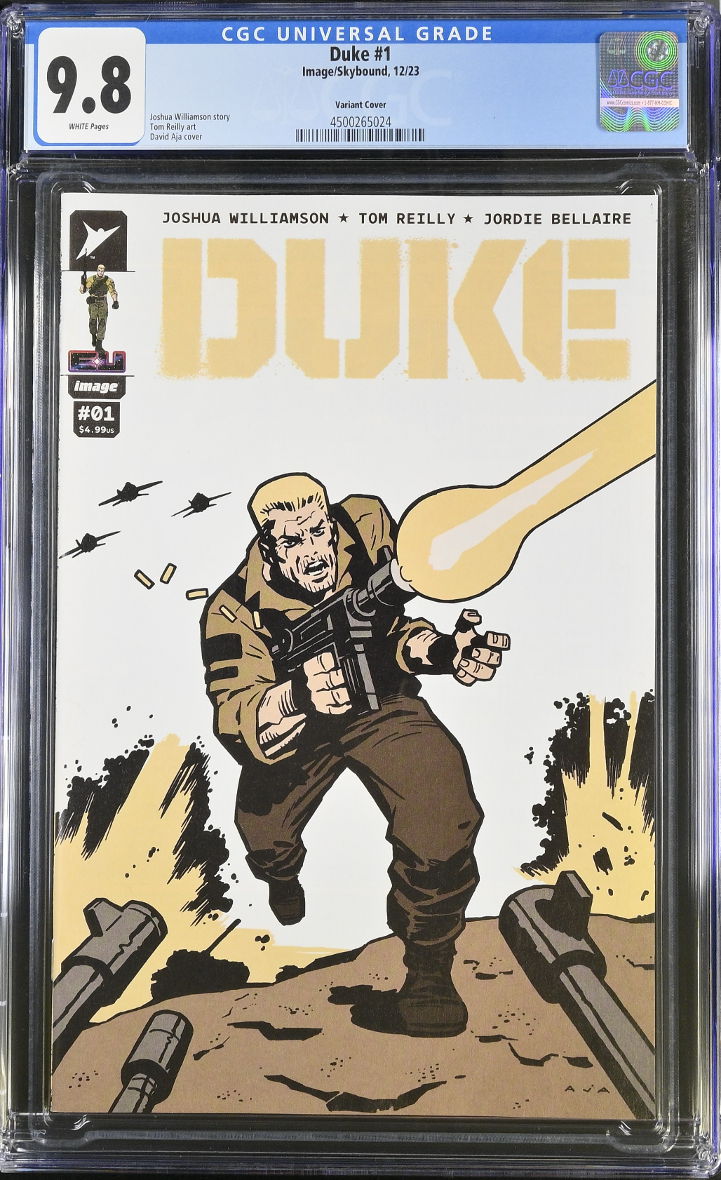 Duke #1 - Cover B - Aja Variant CGC 9.8