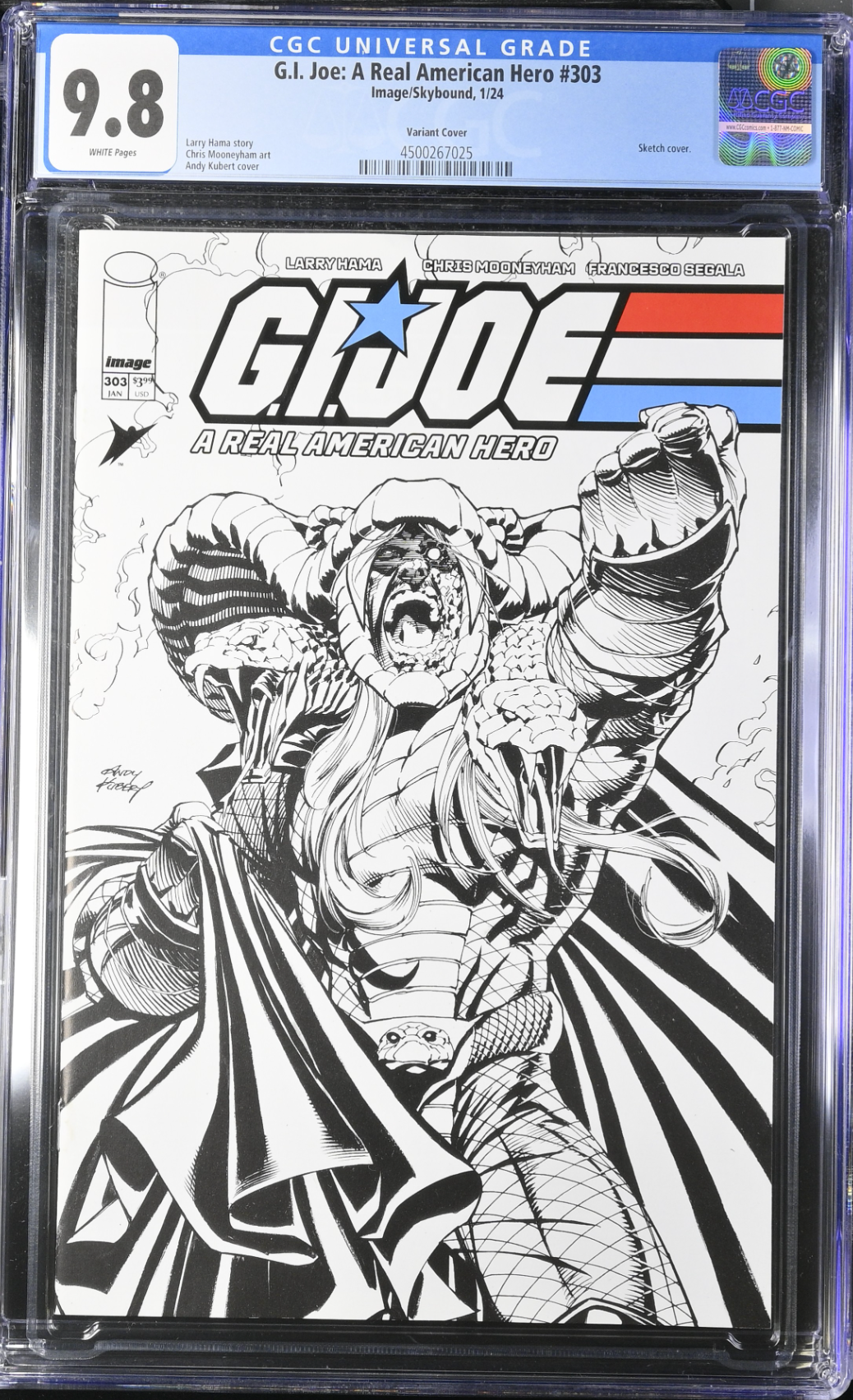 G.I. Joe: A Real American Hero #303 Kubert Variant CGC 9.8 is