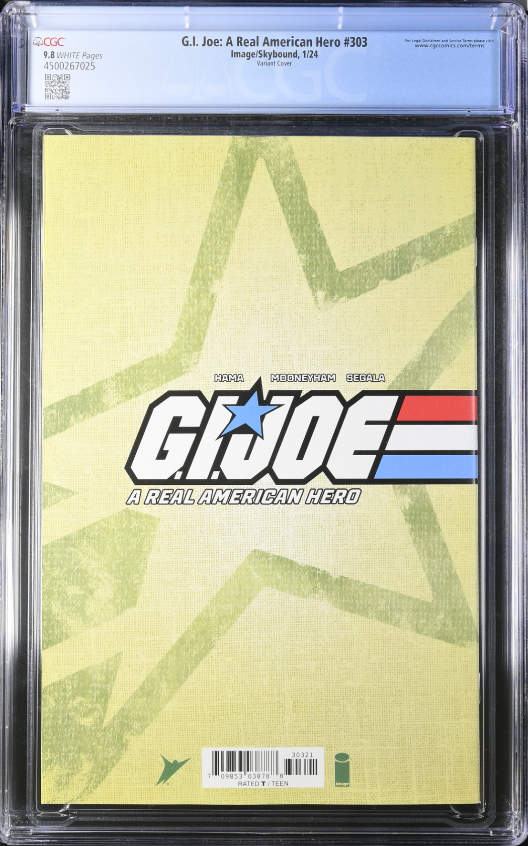G.I. Joe: A Real American Hero #303 Kubert Variant CGC 9.8 is