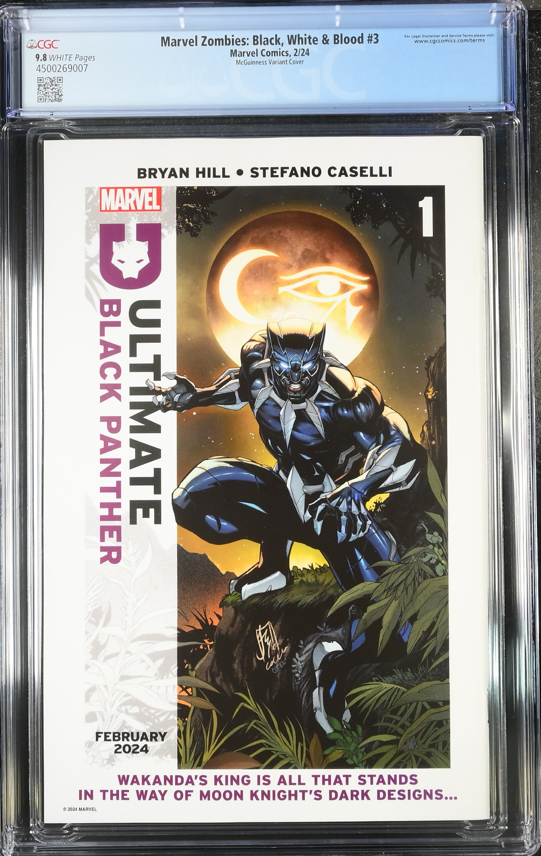 Marvel Zombies: Black, White & Blood #3 McGuinness 1:50 Retailer Incentive Variant CGC 9.8