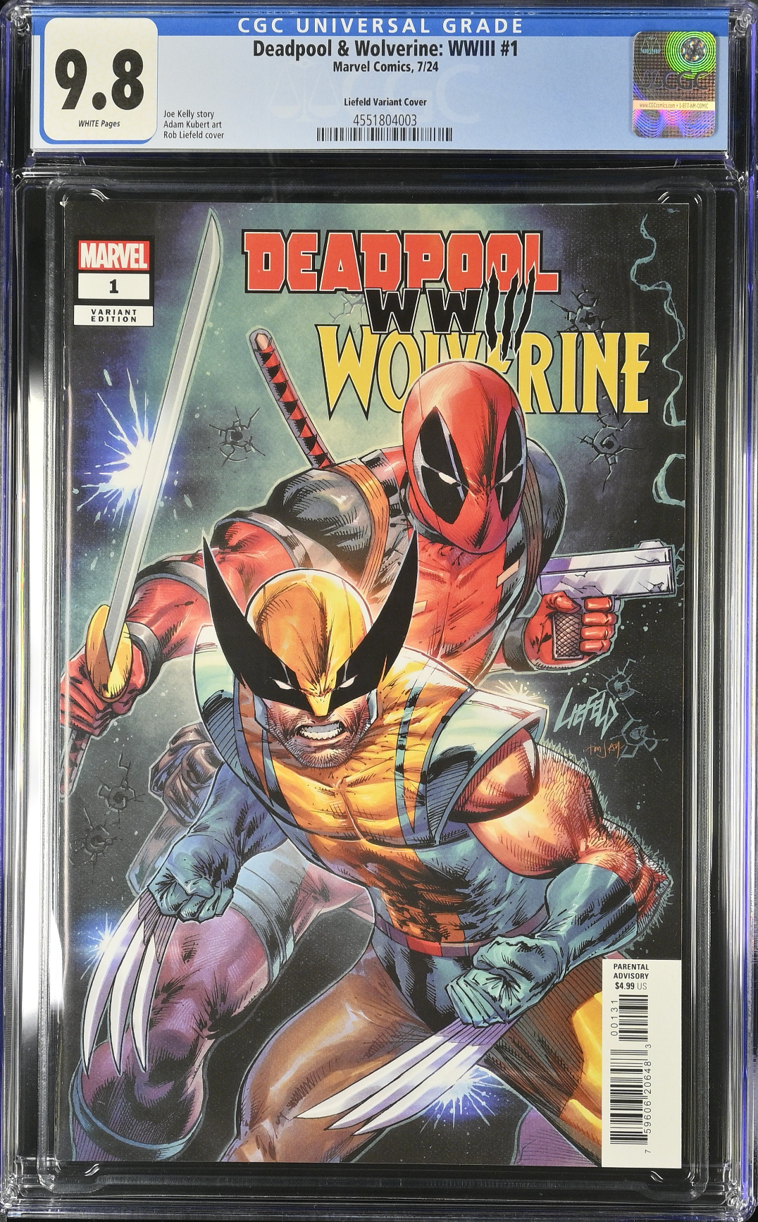 Deadpool & Wolverine: WWIII #1 Liefeld Variant CGC 9.8
