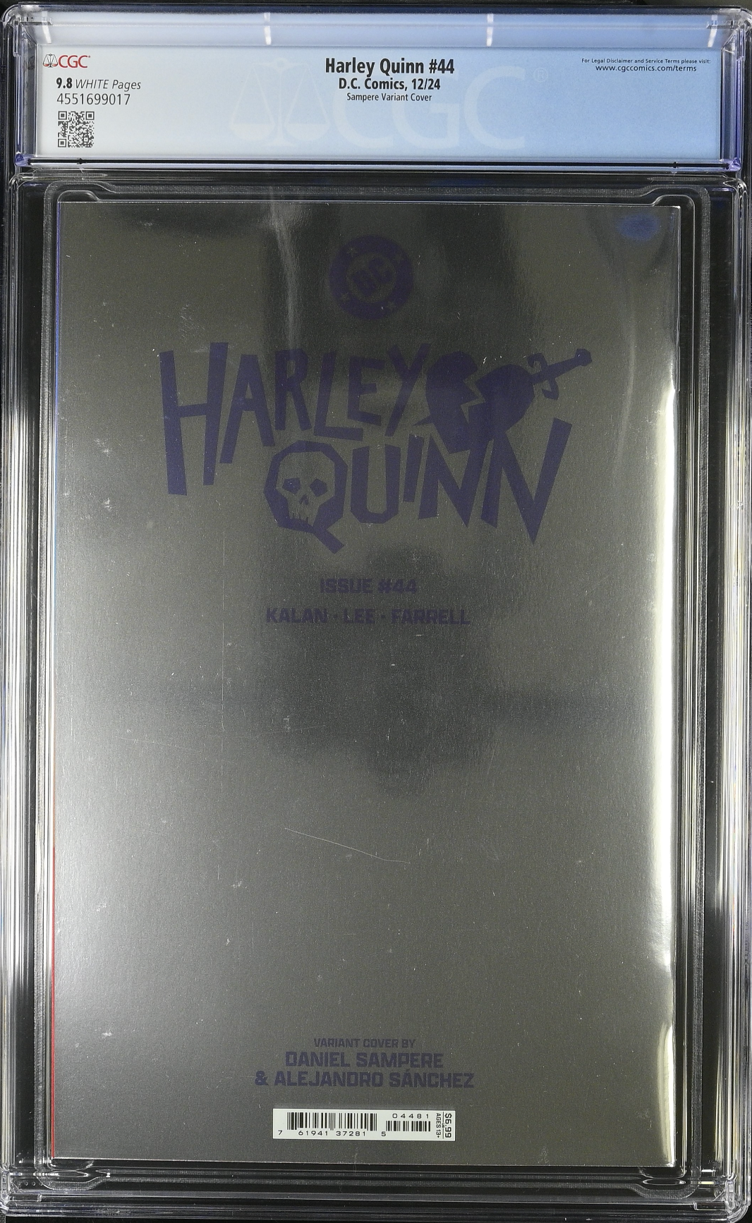 Harley Quinn #44 Sampere Foil Variant CGC 9.8