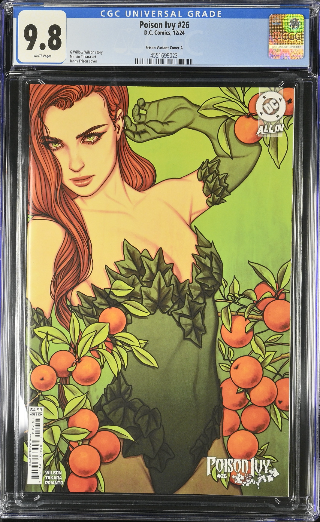 Poison Ivy #26 Frison Variant CGC 9.8