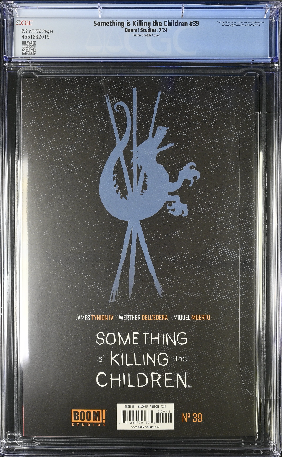 Something is Killing the Children #39 Frison 1:25 Retailer Incentive Variant CGC 9.9