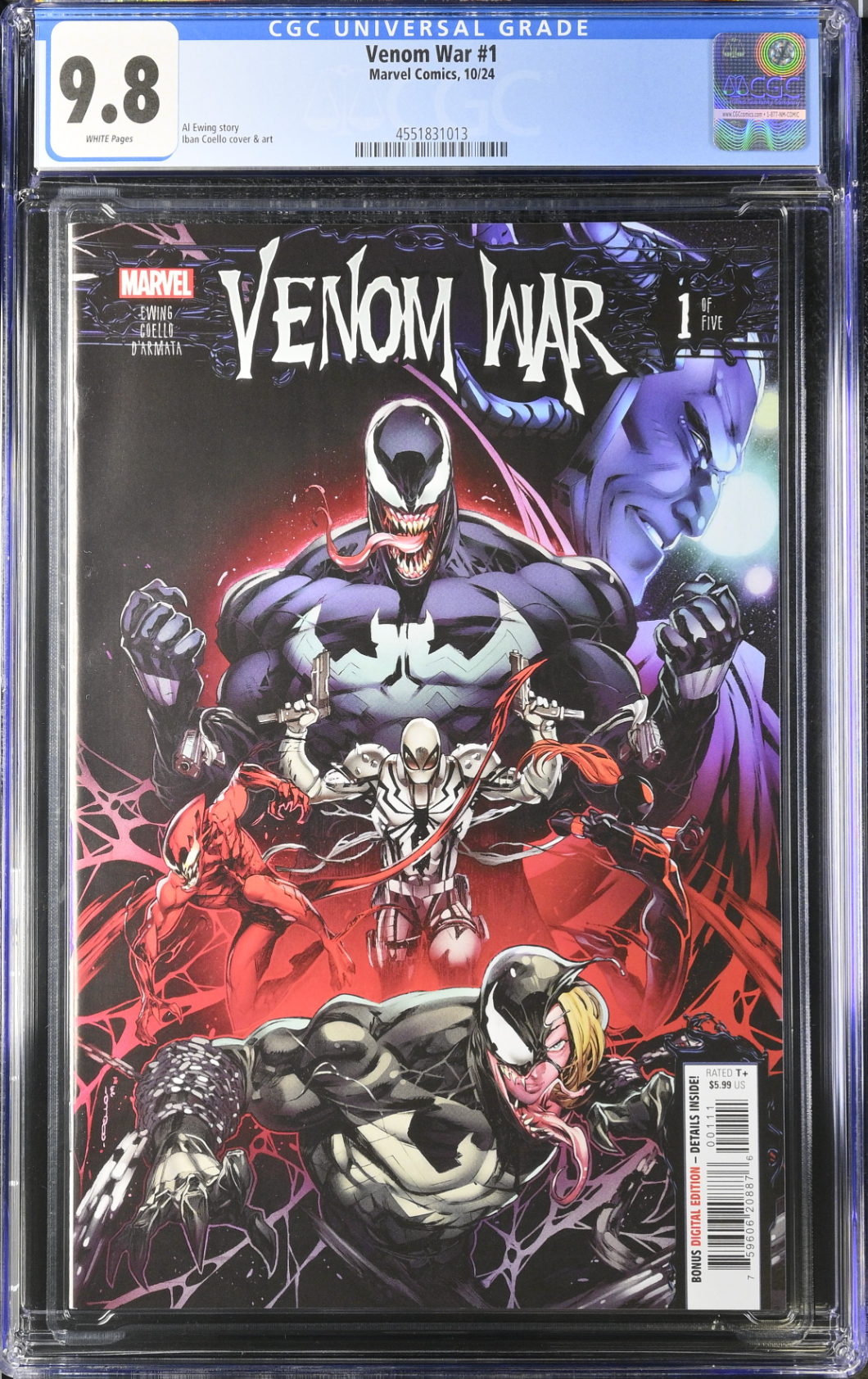 Venom War #1 CGC 9.8