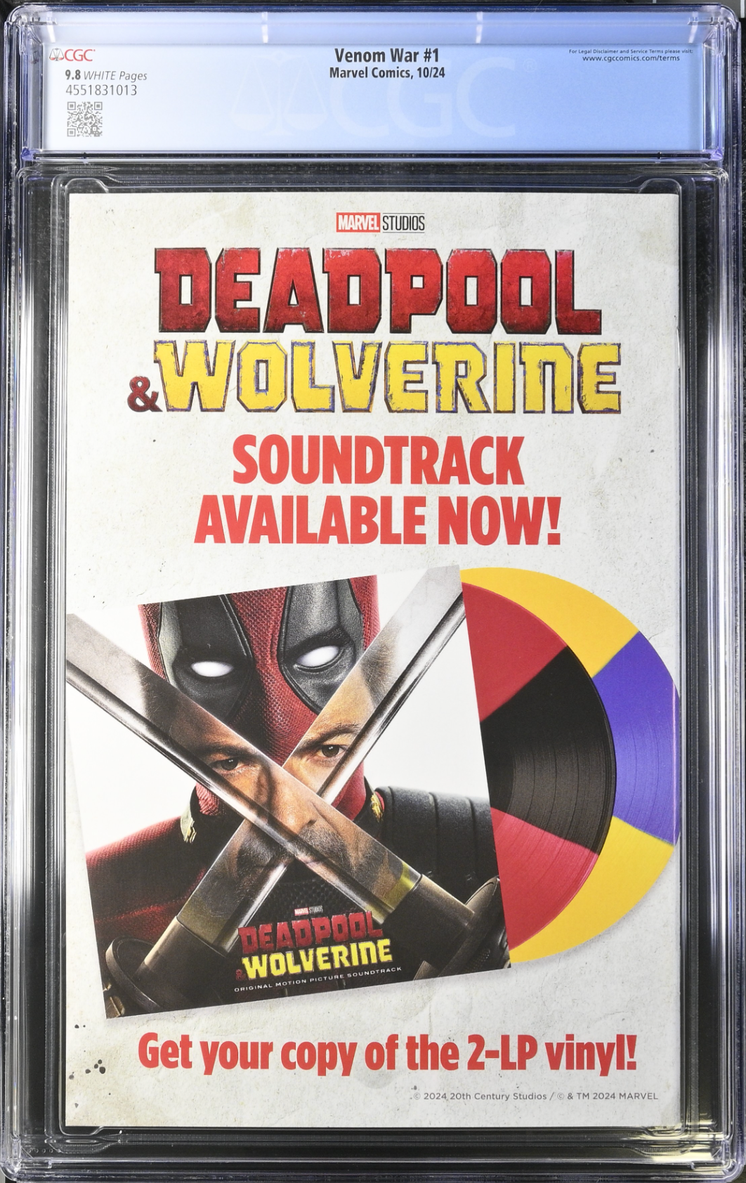 Venom War #1 CGC 9.8