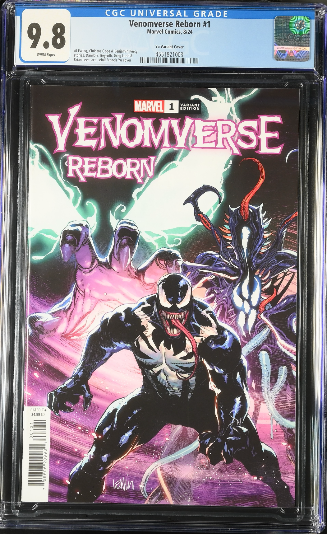 Venomverse Reborn #1 Yu Connecting Variant CGC 9.8