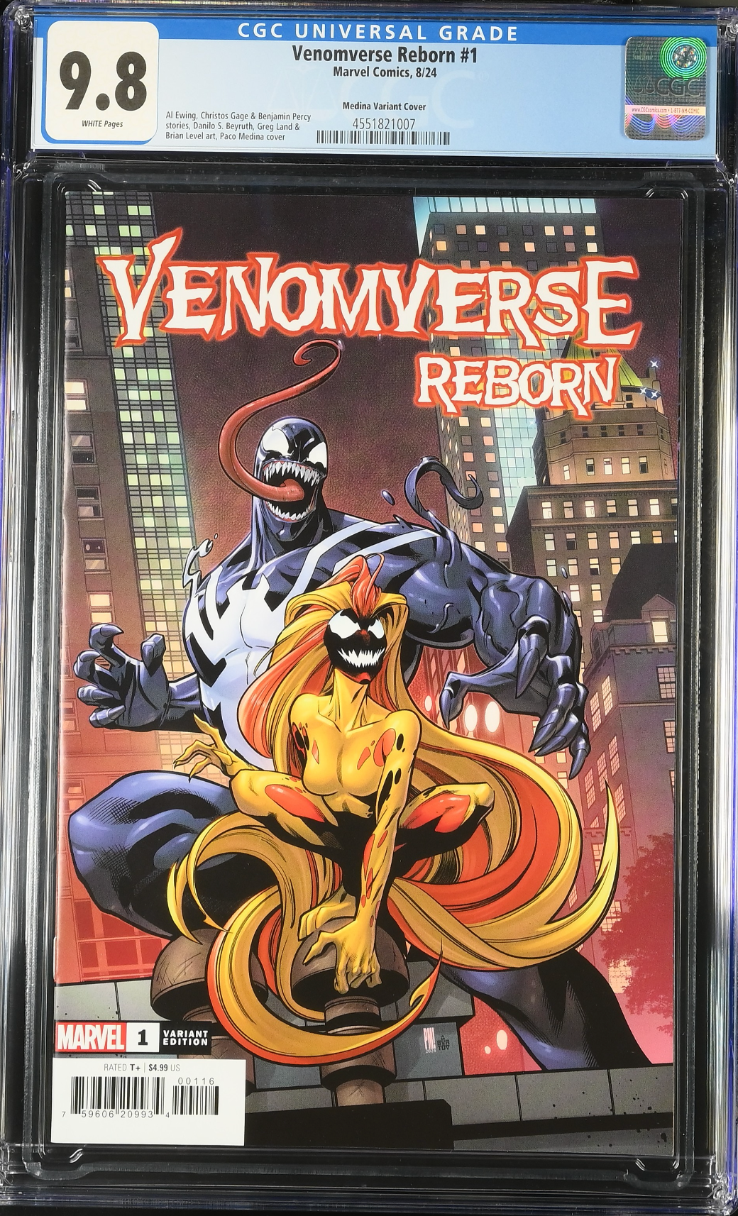 Venomverse Reborn #1 Medina 1:25 Retailer Incentive Variant CGC 9.8