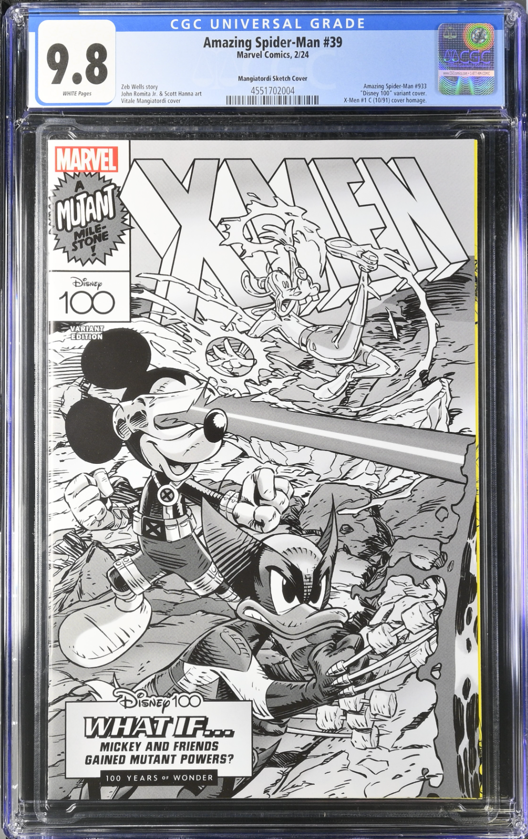 Amazing Spider-Man #39 Disney 1:100 Retailer Incentive Variant CGC 9.8