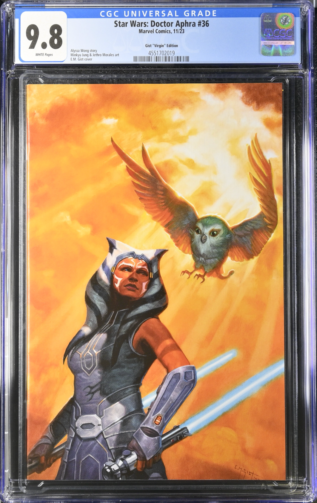 Star Wars: Doctor Aphra #36 Gist 1:100 Virgin Retailer Incentive Variant CGC 9.8