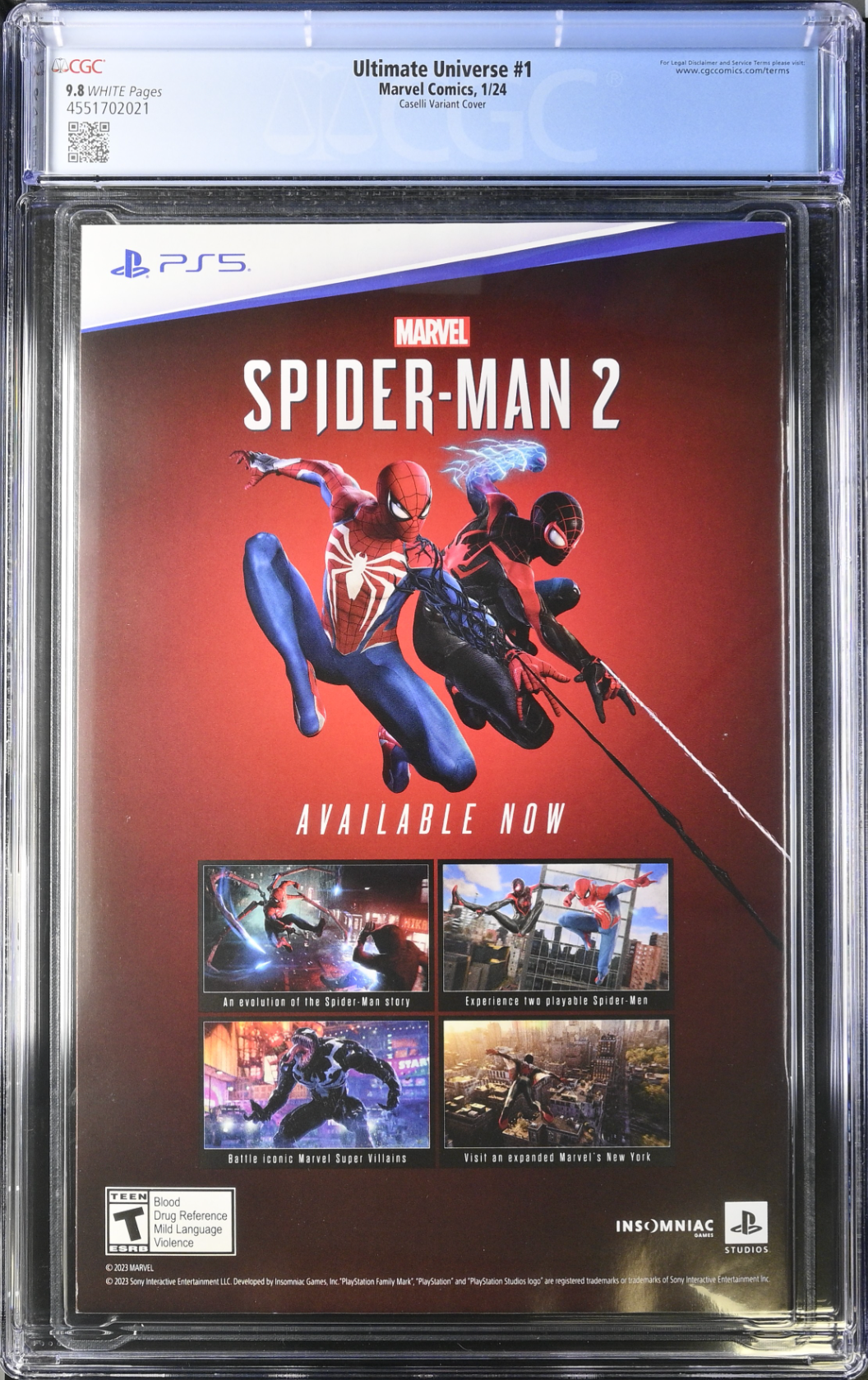 Ultimate Universe #1 Caselli Variant CGC 9.8