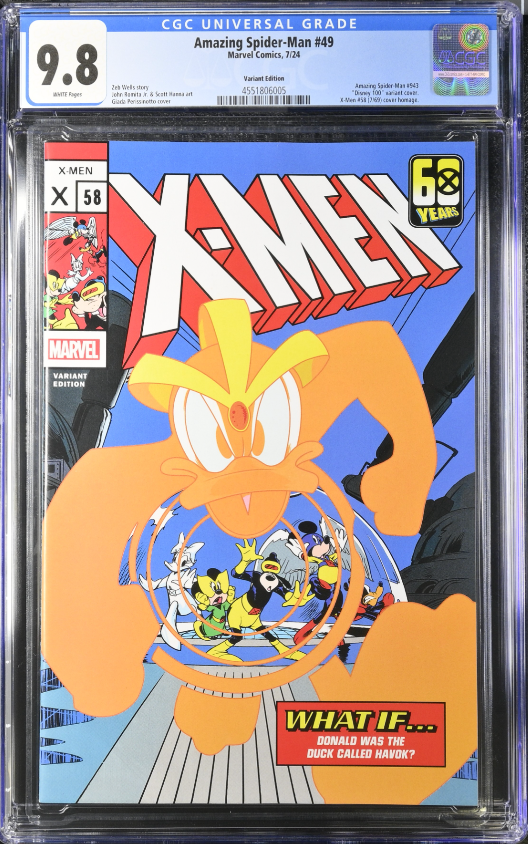 Amazing Spider-Man #49 Disney What if? Variant CGC 9.8