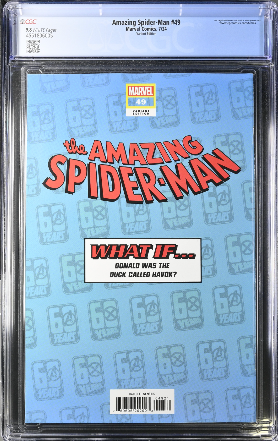 Amazing Spider-Man #49 Disney What if? Variant CGC 9.8