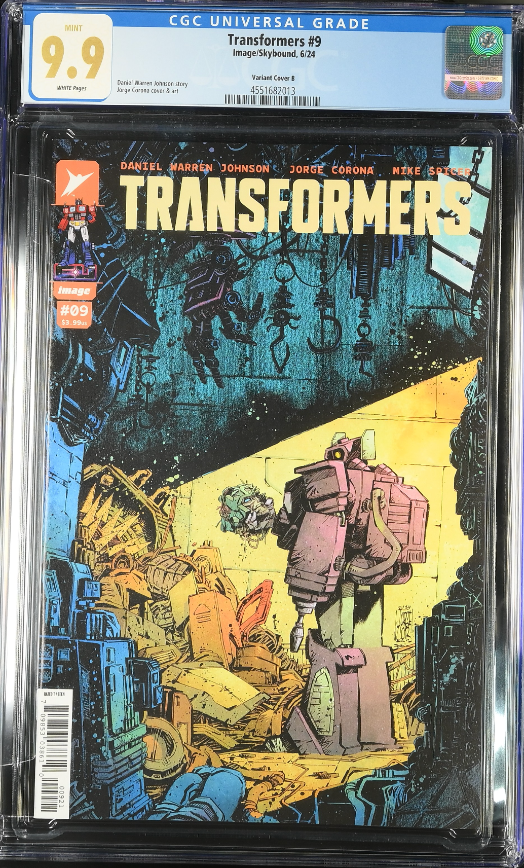 Transformers #9 Corona Variant CGC 9.9