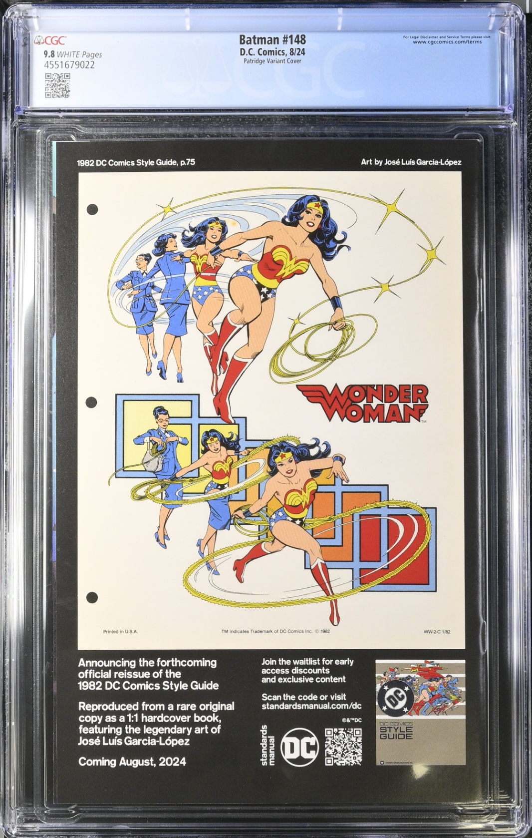 Batman #148 Patridge Variant CGC 9.8