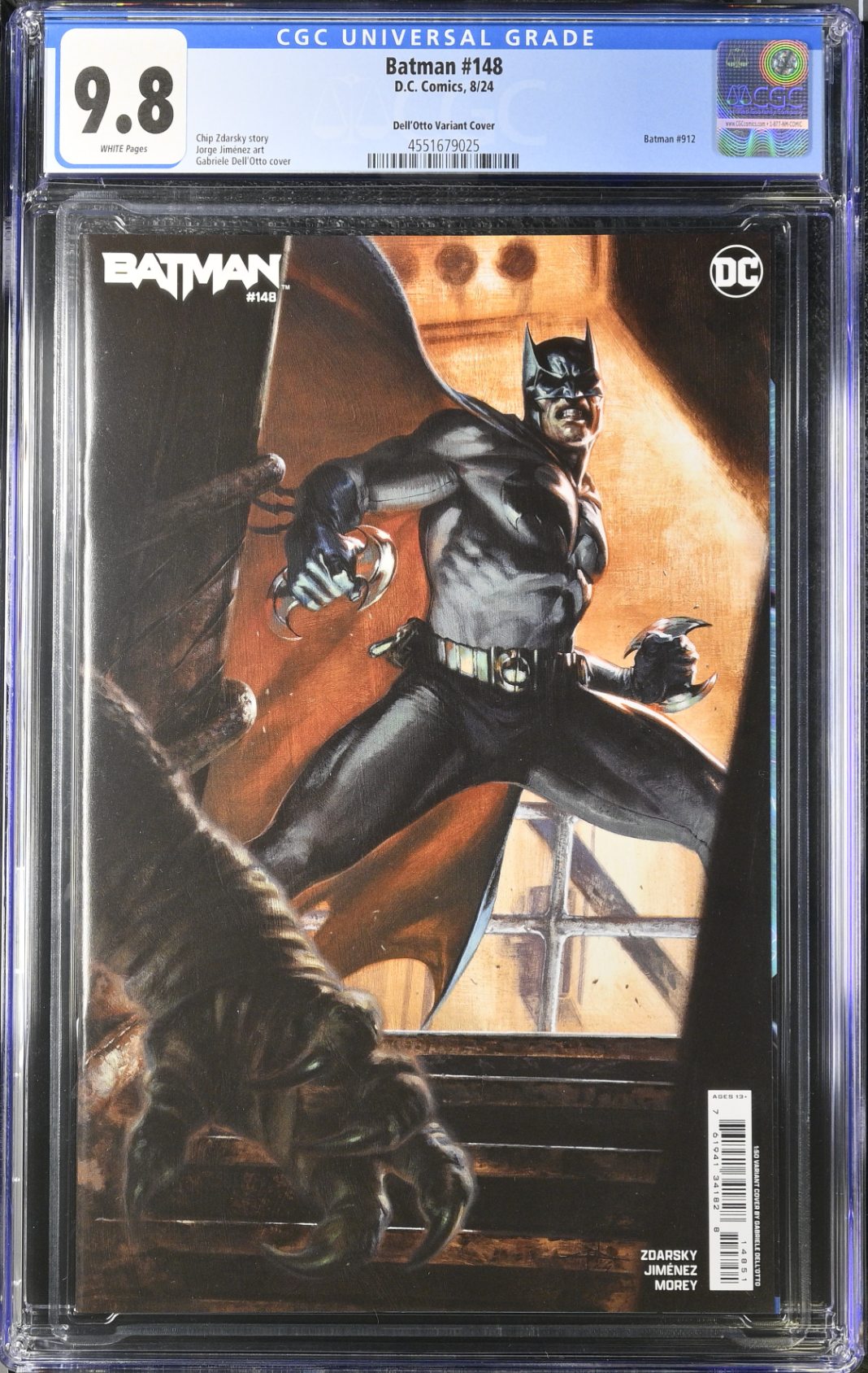 Batman #148 Dell'Otto 1:50 Retailer Incentive Variant CGC 9.8