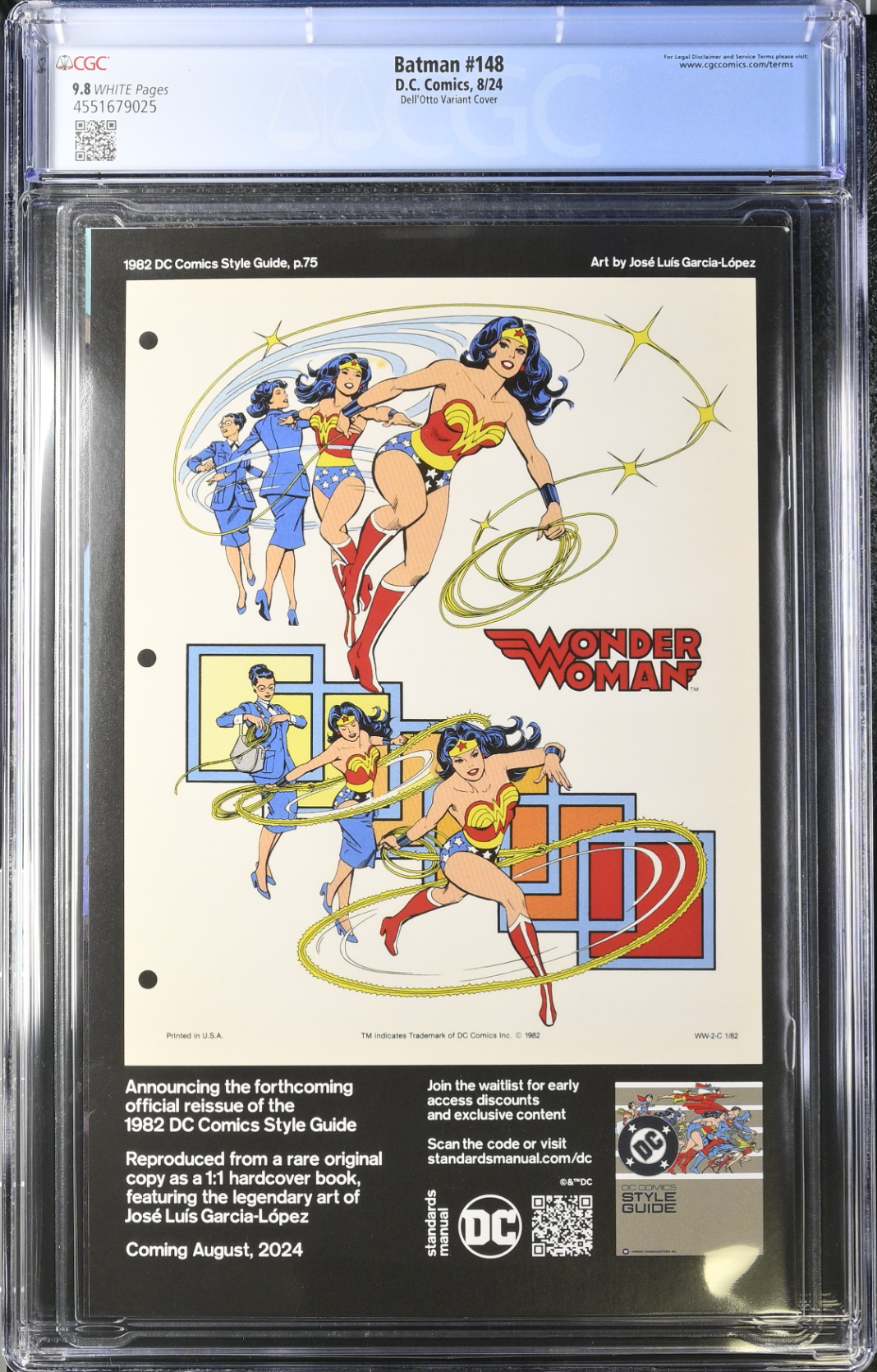 Batman #148 Dell'Otto 1:50 Retailer Incentive Variant CGC 9.8