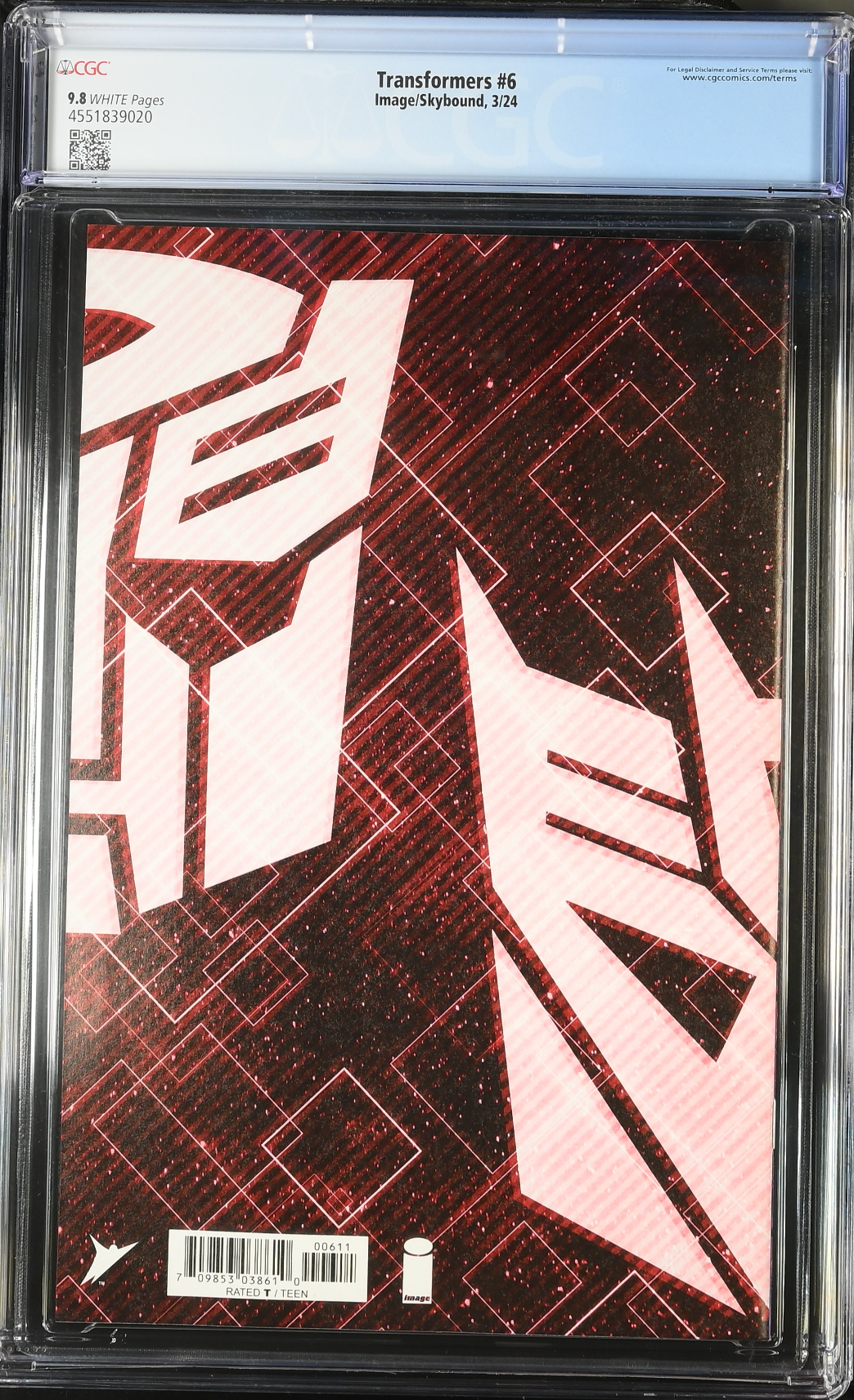 Transformers #6 CGC 9.8