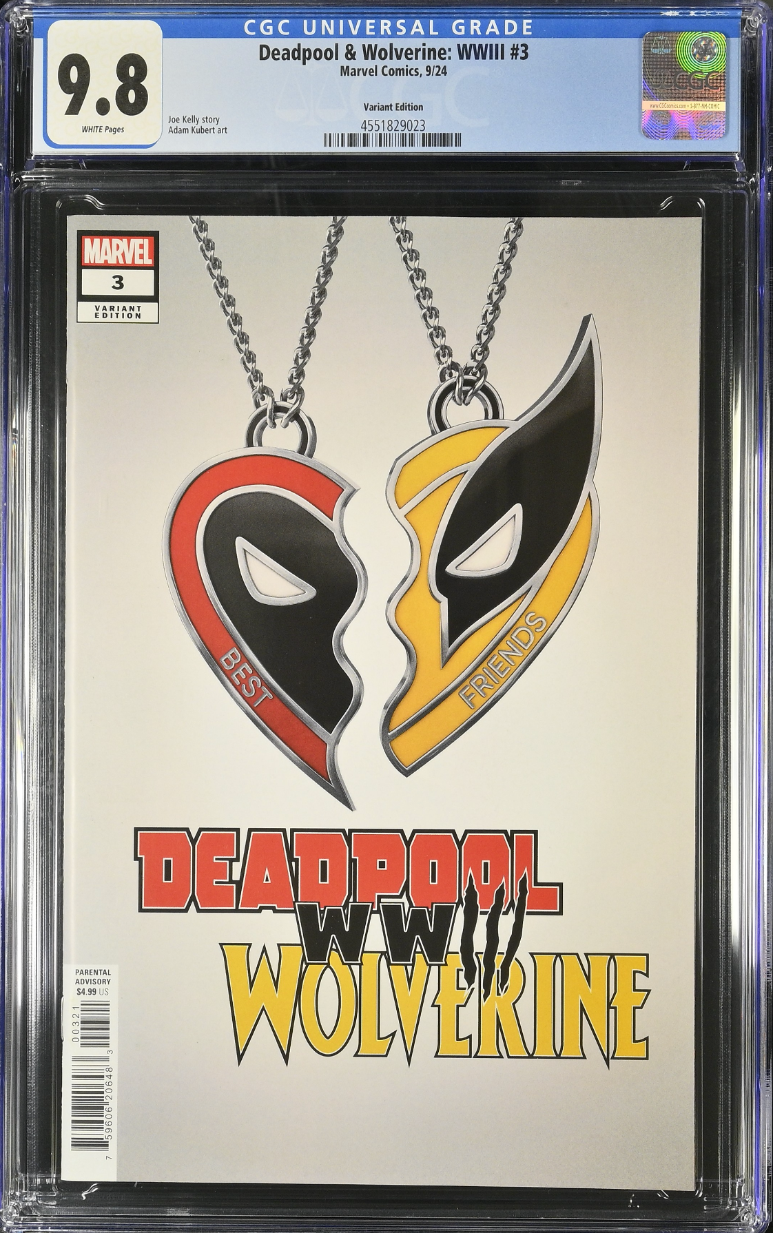 Deadpool & Wolverine: WWIII #3 Movie Variant CGC 9.8