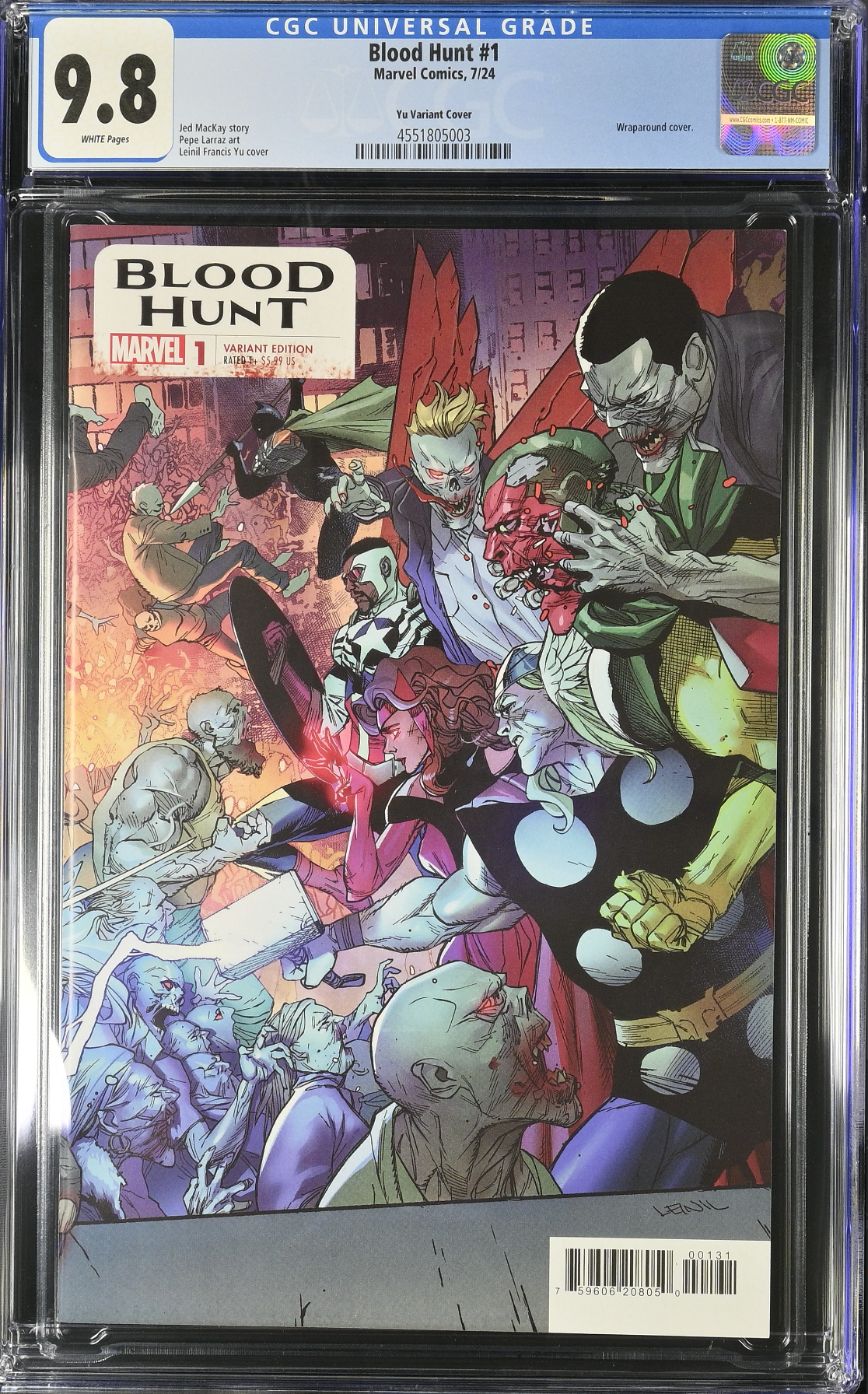 Blood Hunt #1 Yu Wraparound Variant CGC 9.8