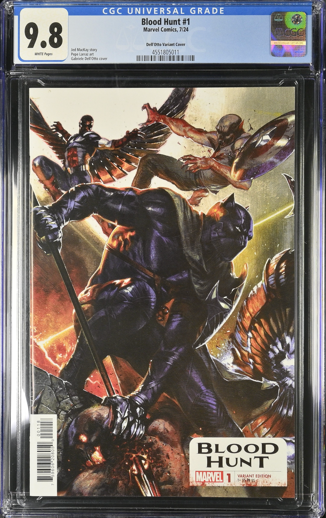 Blood Hunt #1 Dell'Otto 1:10 Connecting Retailer Incentive Variant CGC 9.8