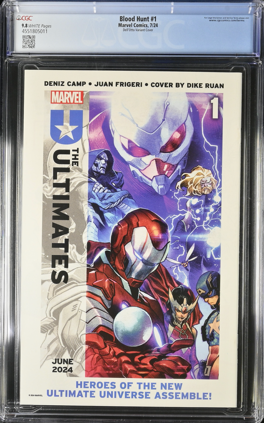 Blood Hunt #1 Dell'Otto 1:10 Connecting Retailer Incentive Variant CGC 9.8