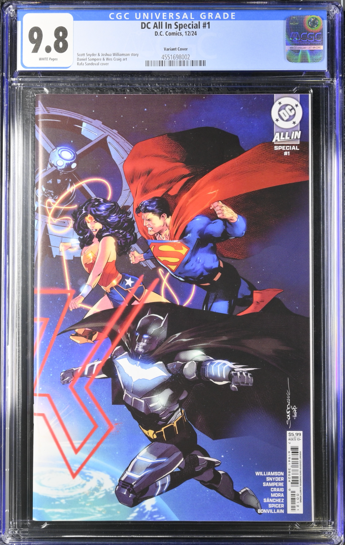 DC All In Special #1 Sandoval Wraparound Variant CGC 9.8