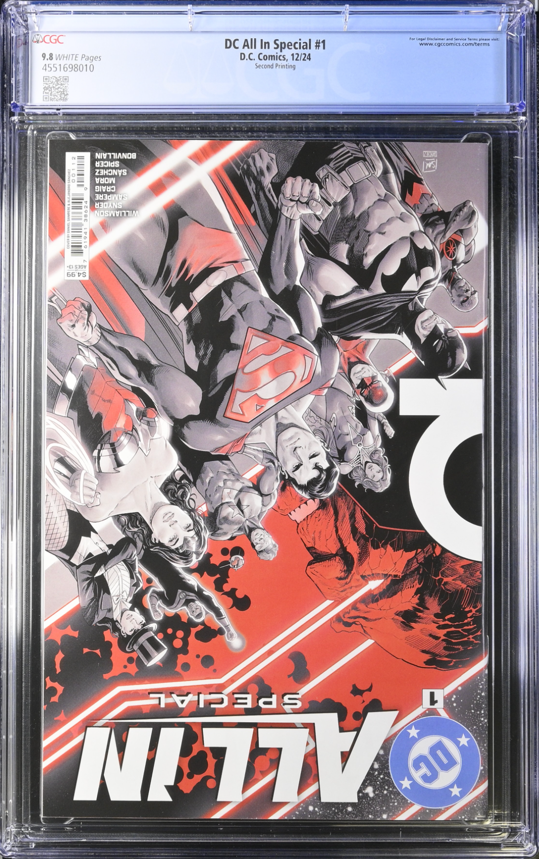 DC All In Special #1 Second Printing CGC 9.8