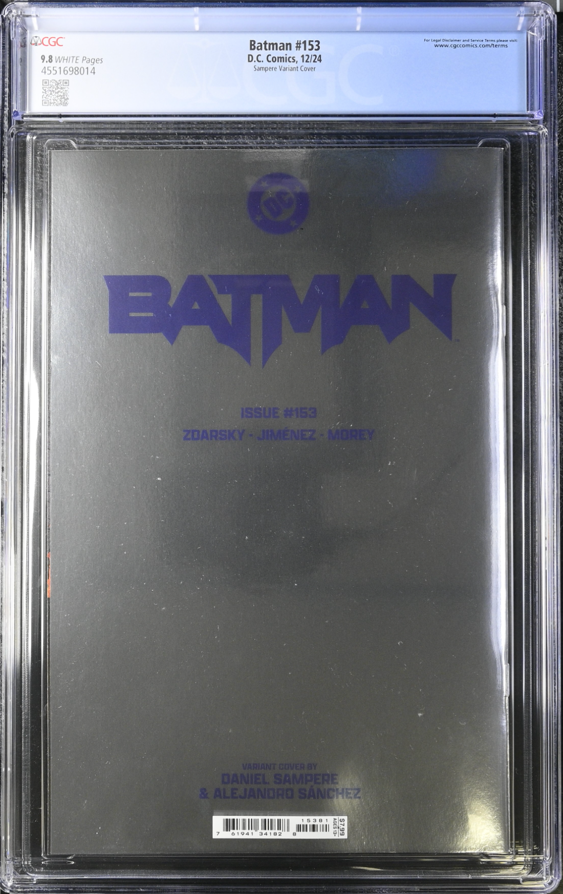 Batman #153 Sampere Foil Variant CGC 9.8