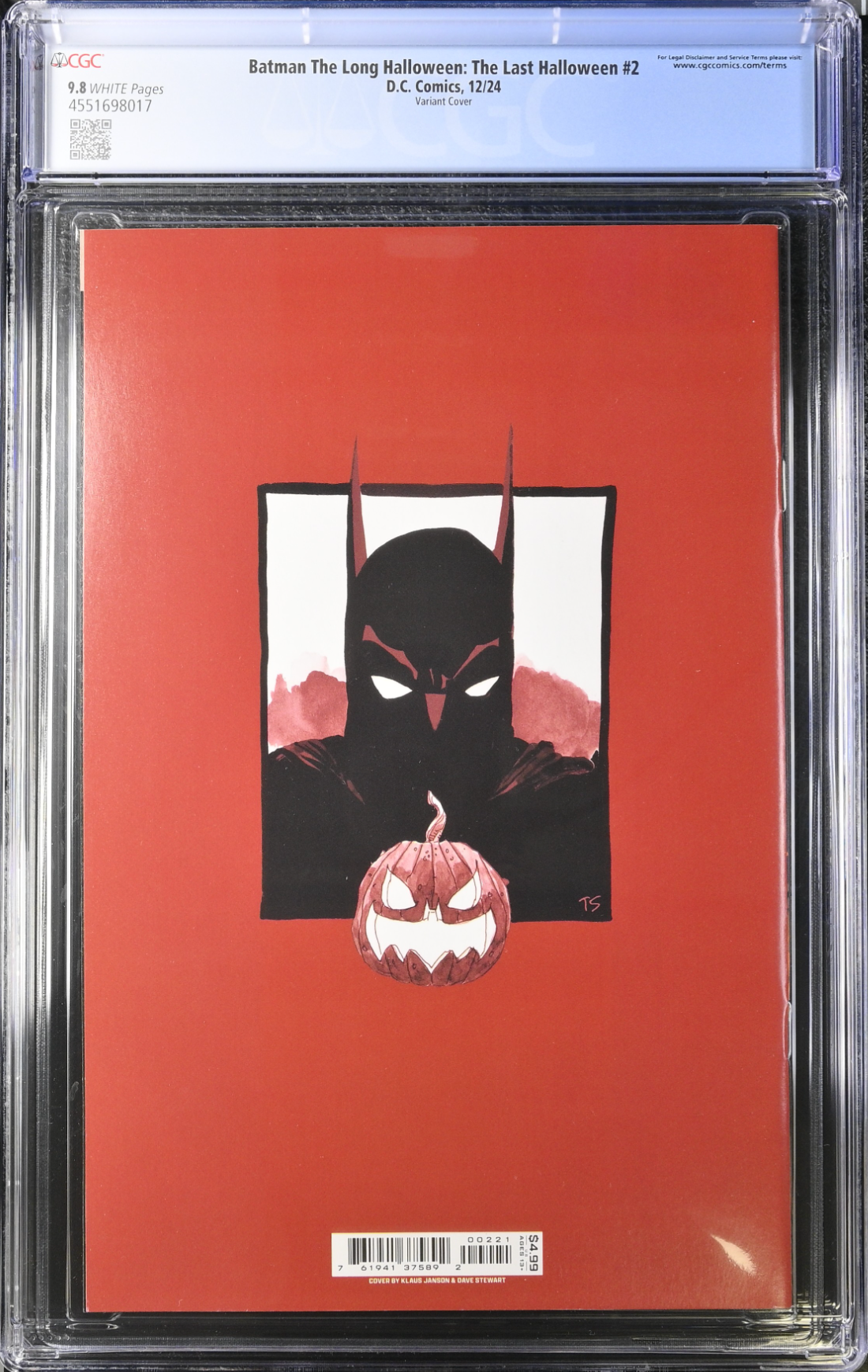 Batman: The Long Halloween - The Last Halloween #2 Janson Variant CGC 9.8