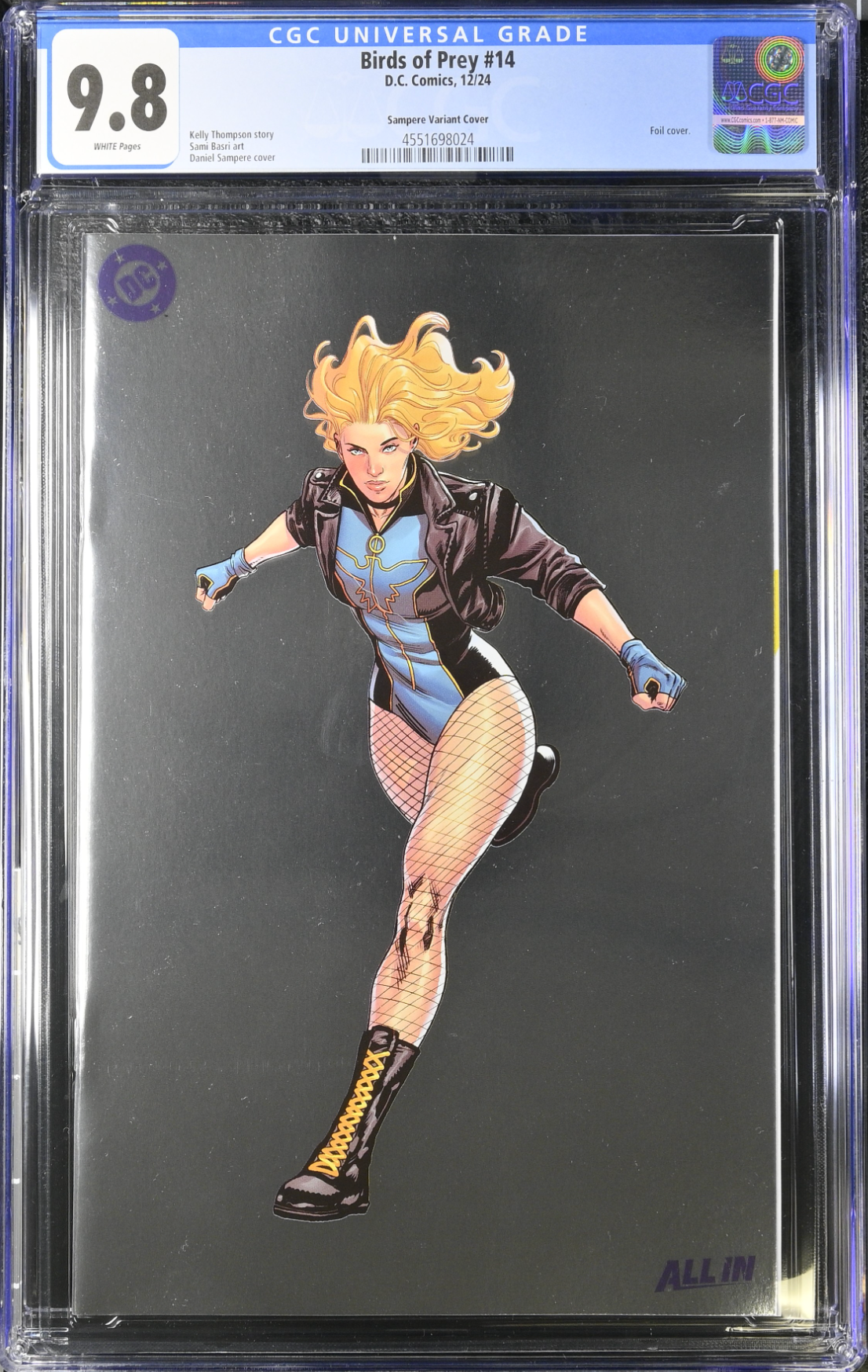 Birds of Prey #14 Sampere Foil Variant CGC 9.8
