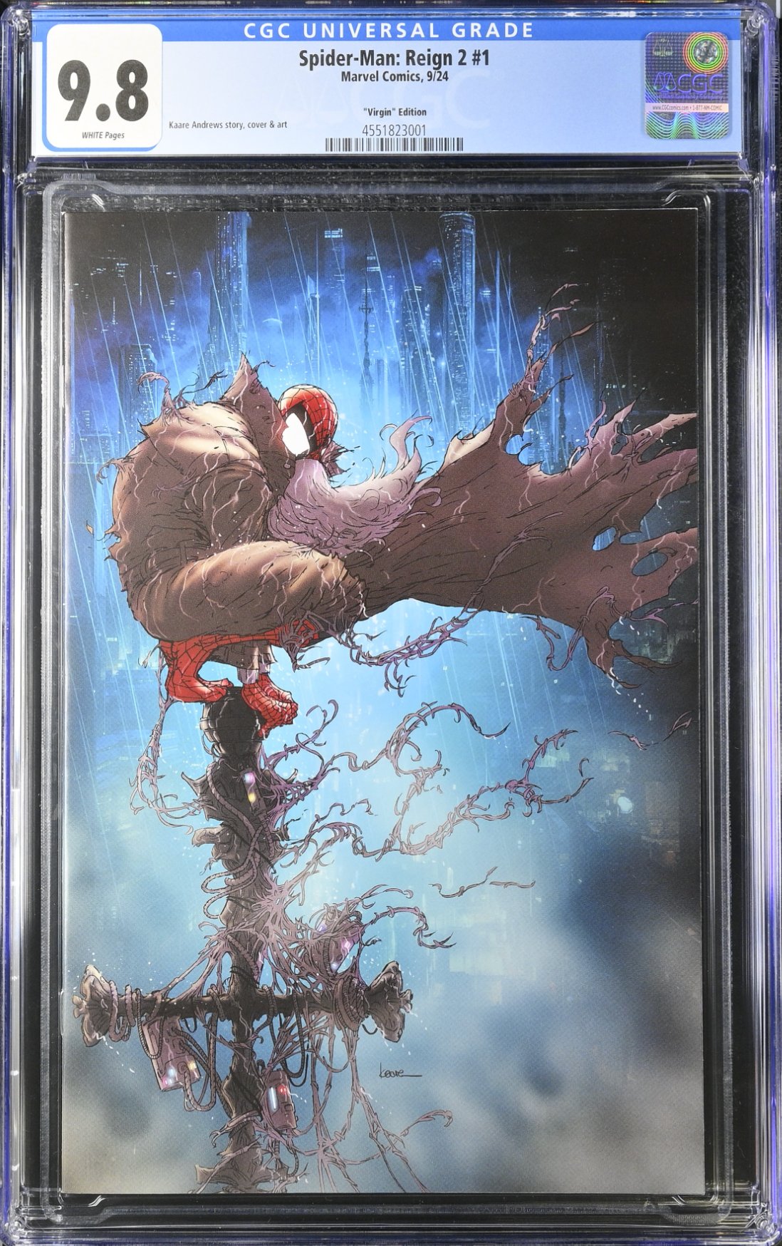Spider-Man: Reign 2 # 1 Andrews 1:100 Virgin Retailer Incentive Variant CGC 9.8