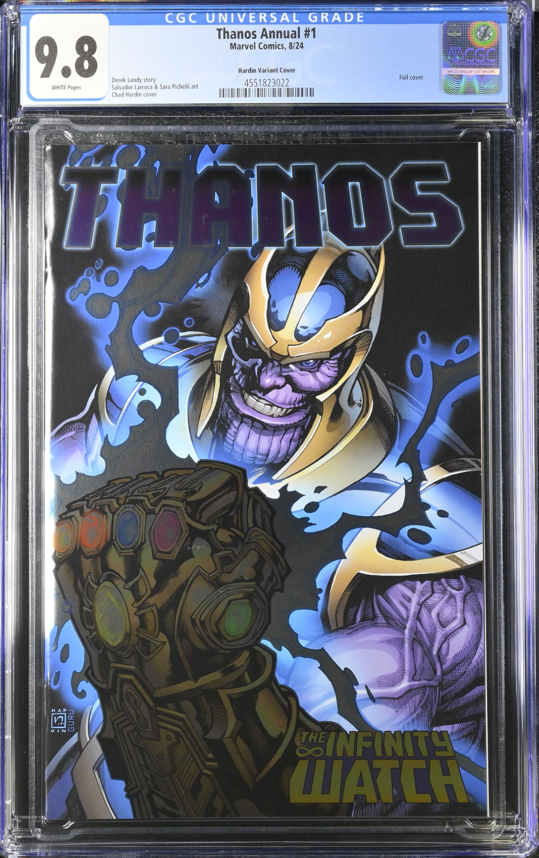Thanos Annual #1 Hardin Foil Variant CGC 9.8