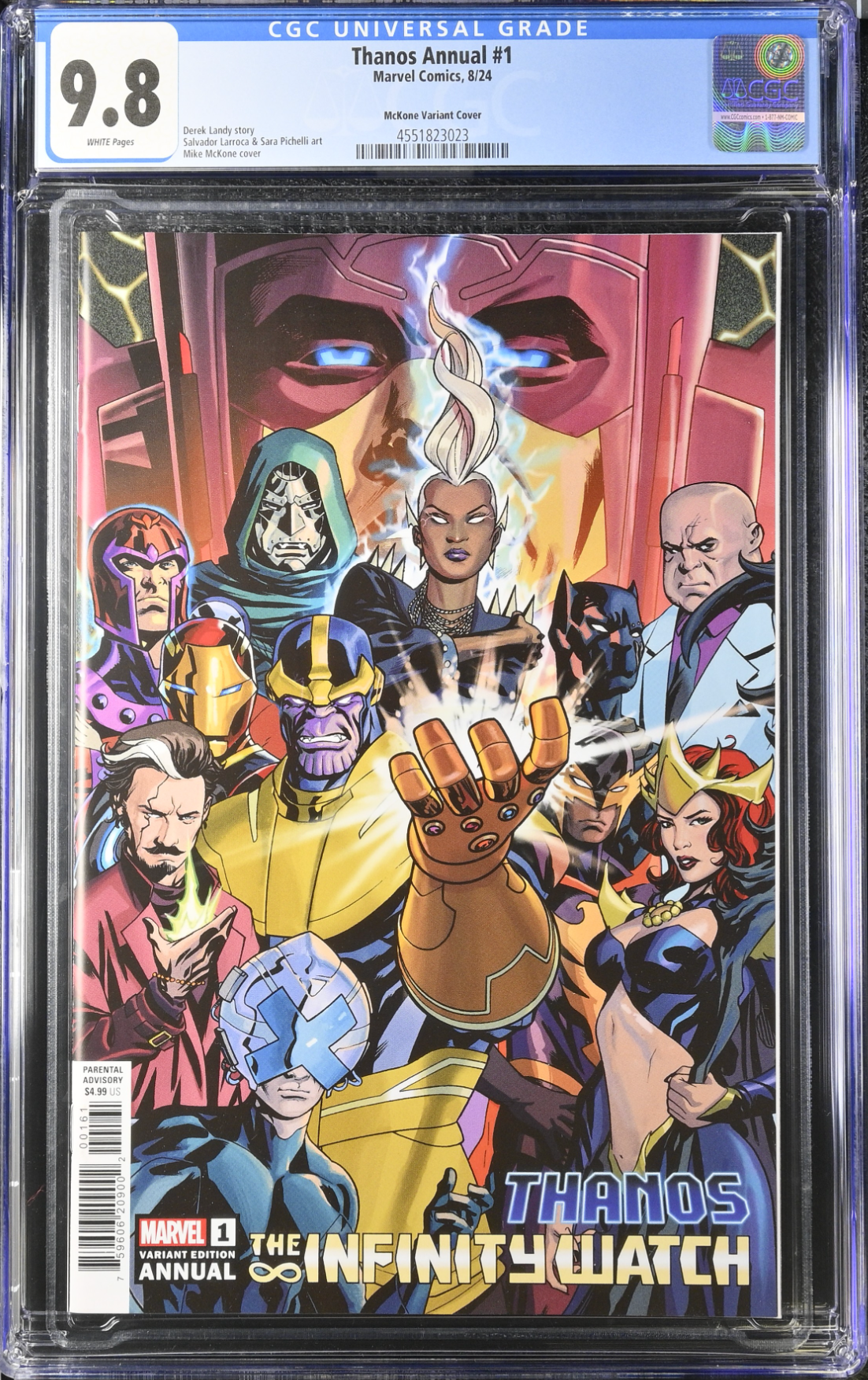 Thanos Annual #1 McKone Infinity Watch Variant CGC 9.8