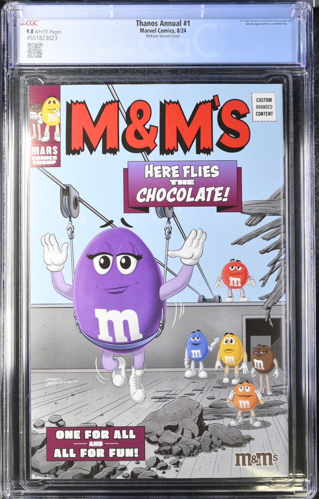 Thanos Annual #1 McKone Infinity Watch Variant CGC 9.8