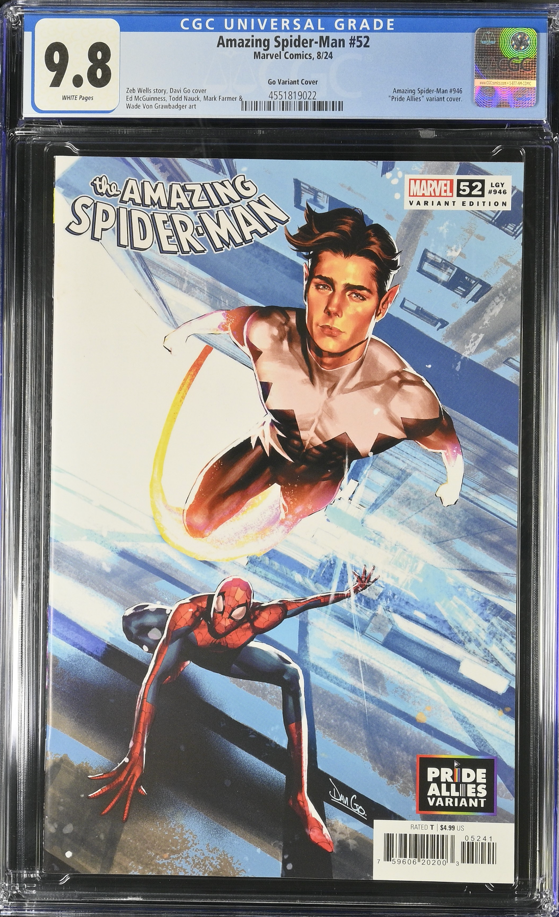 Amazing Spider-Man #52 Go Variant CGC 9.8