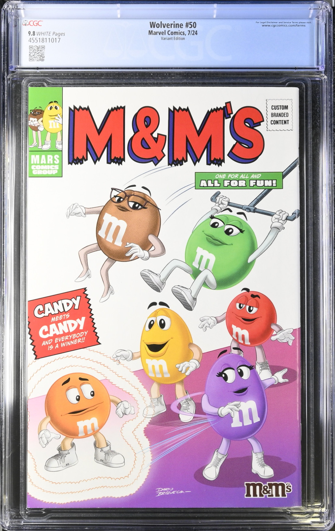 Wolverine #50 Mason SNIKT Variant CGC 9.8