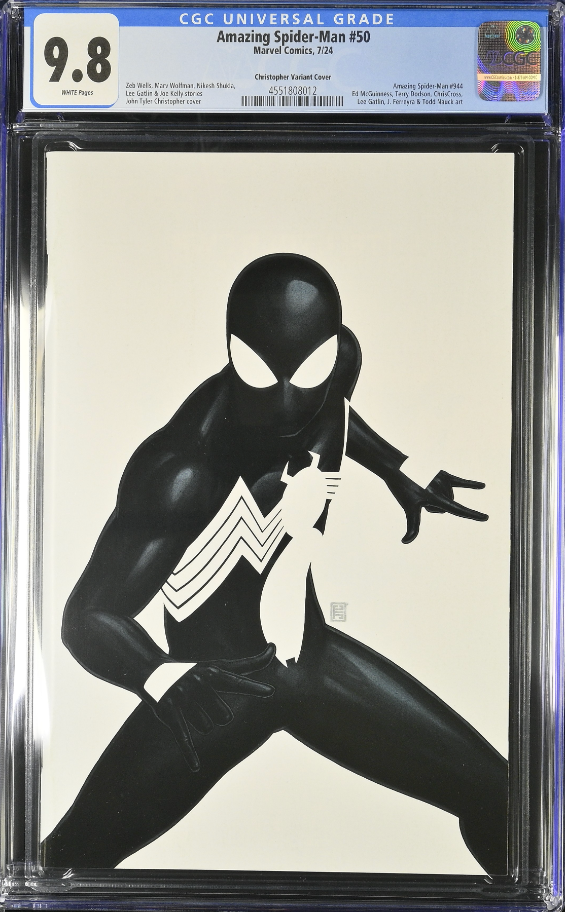 Amazing Spider-Man #50 Christoper Negative Space Variant CGC 9.8